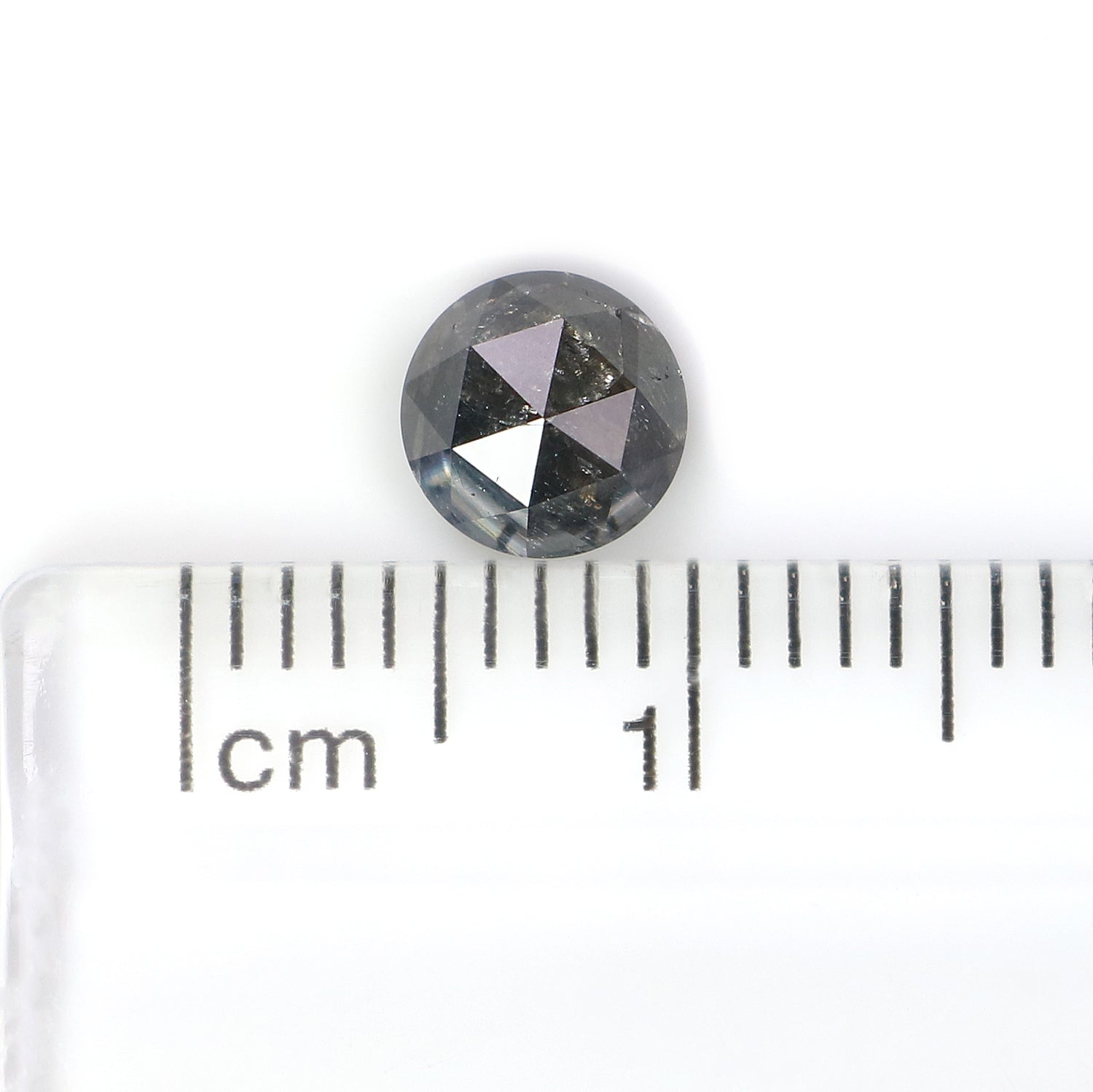 0.97 CT Natural Loose Round Rose Cut Diamond Salt And Pepper Round Shape Diamond 5.60 MM Natural Loose Diamond Round Rose Cut Diamond LQ7788