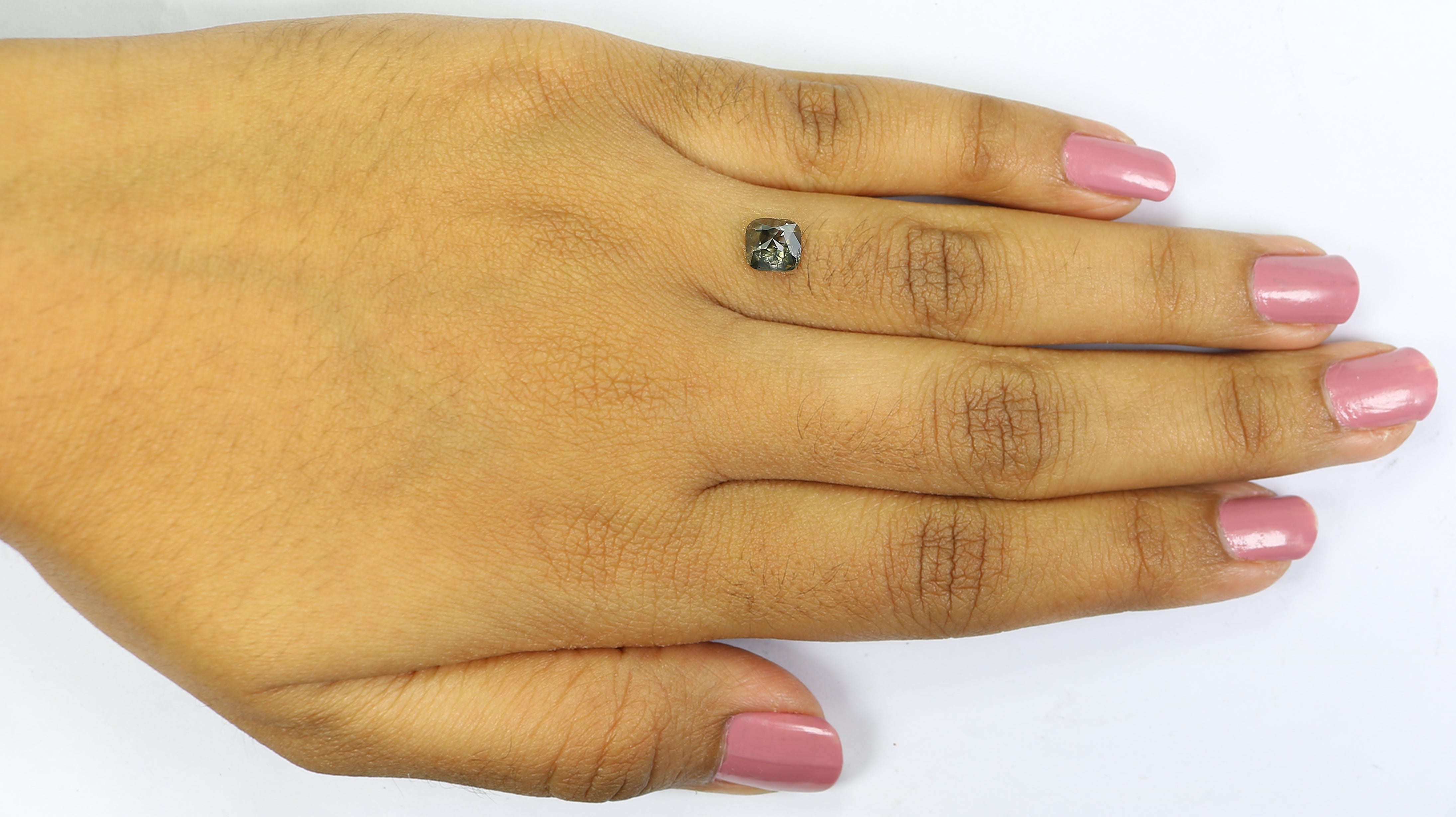 1.10 CT Natural Loose Cushion Diamond Black Color Diamond Natural Loose Diamond 6.00 MM Cushion Cut Diamond Cushion Shape Diamond QL392