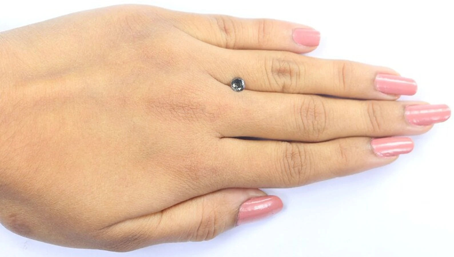 0.43 CT Natural Loose Round Shape Diamond Salt And Pepper Round Cut Diamond 4.80 MM Natural Black Color Round Brilliant Cut Diamond NQ8457