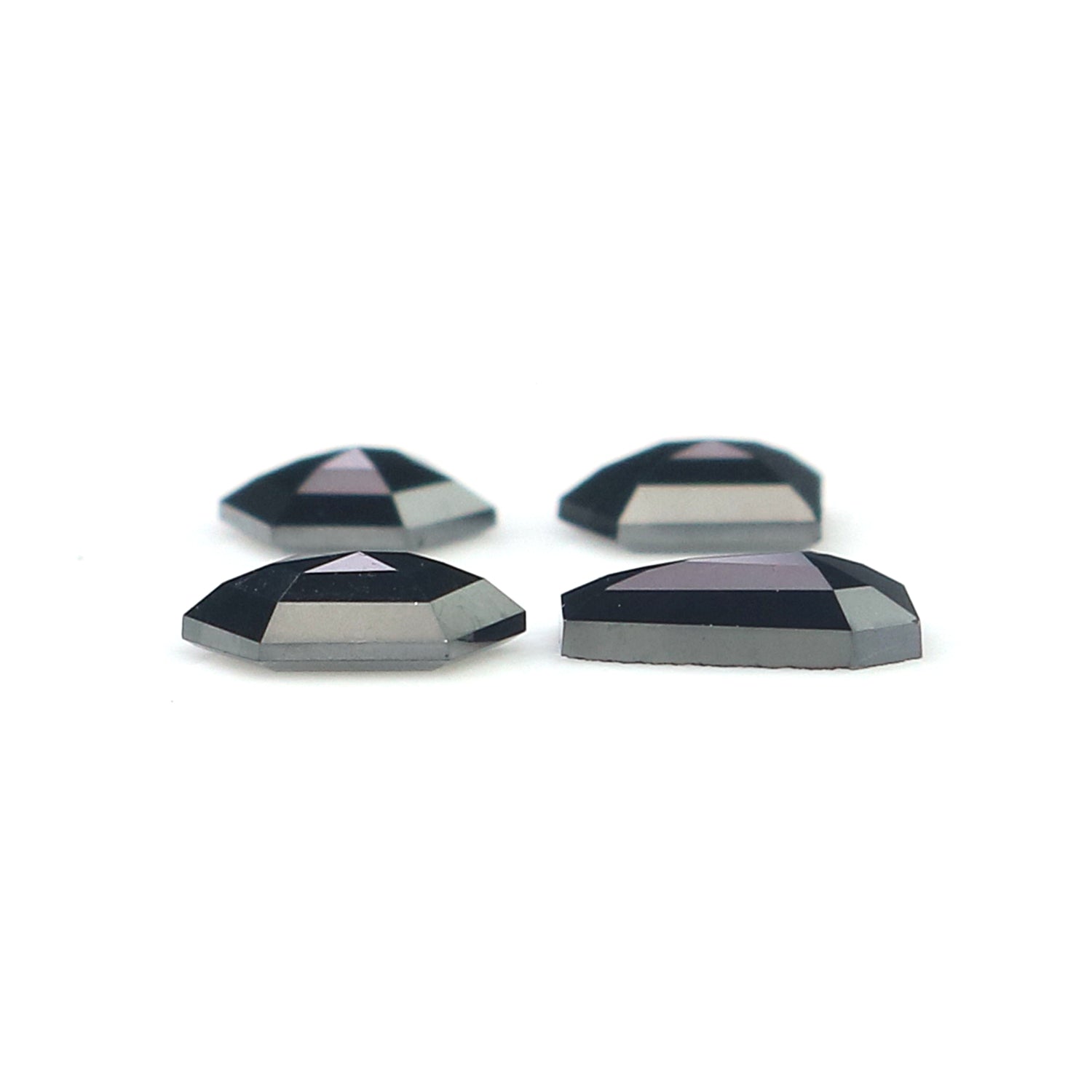 1.04 CT Natural Loose Mix Shape Diamond Black Color Mix Shape Diamond 5.55 MM Natural Loose Diamond Black Mix Shape Rose Cut Diamond KR2621