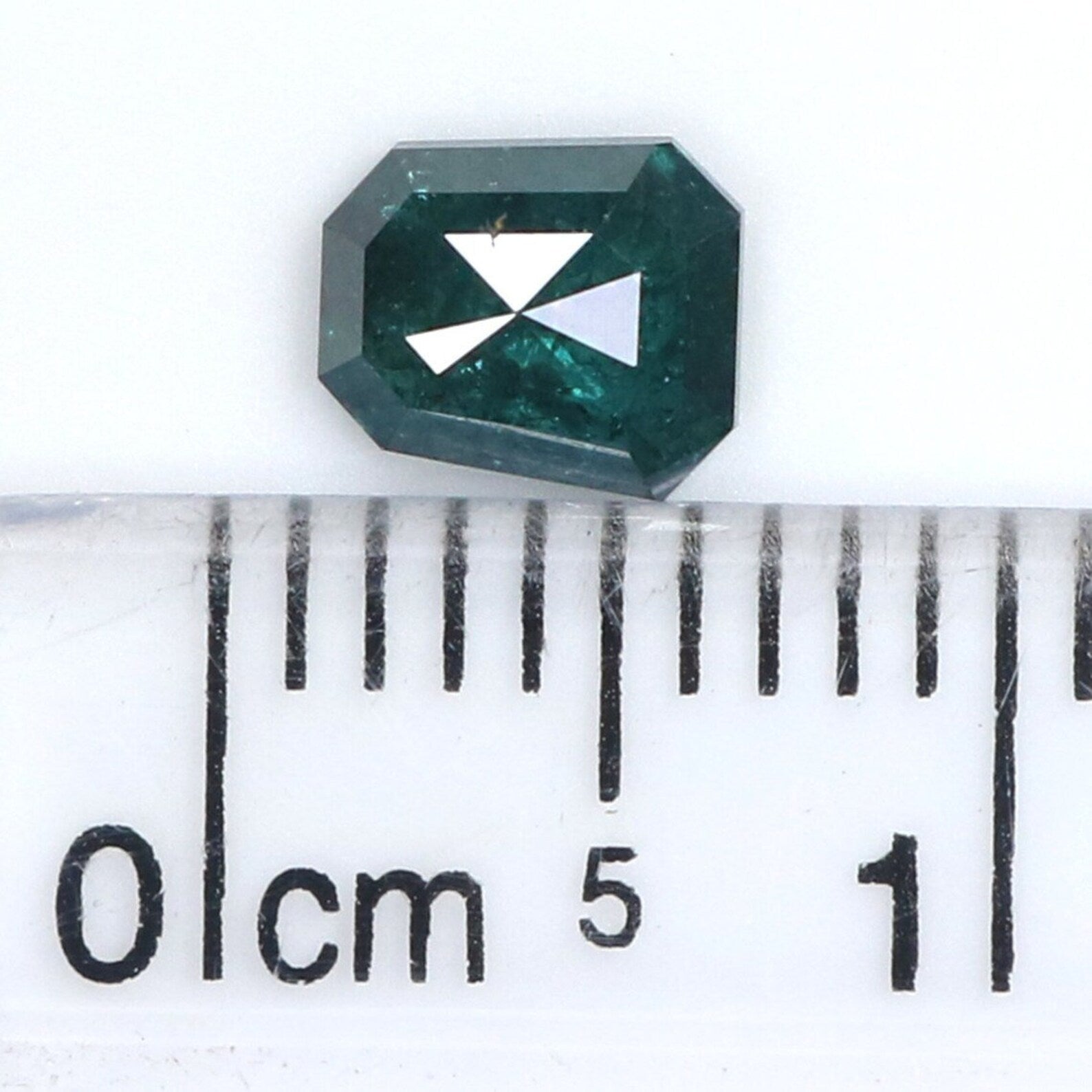 0.50 CT Natural Loose Diamond Emerald Shape Diamond Blue Color Emerald Diamond 5.30 MM Natural Loose Diamond Emerald Rose Cut Diamond NQ9400