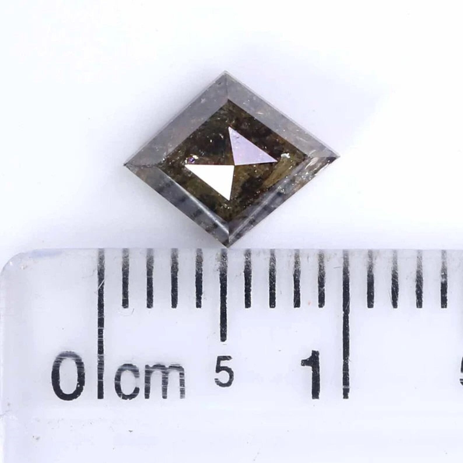 1.34 Ct Natural Loose Kite Shape Diamond Grey Brown Color Kite Shape Diamond 8.70 MM Natural Loose Diamond Kite Rose Cut Diamond NQ9291
