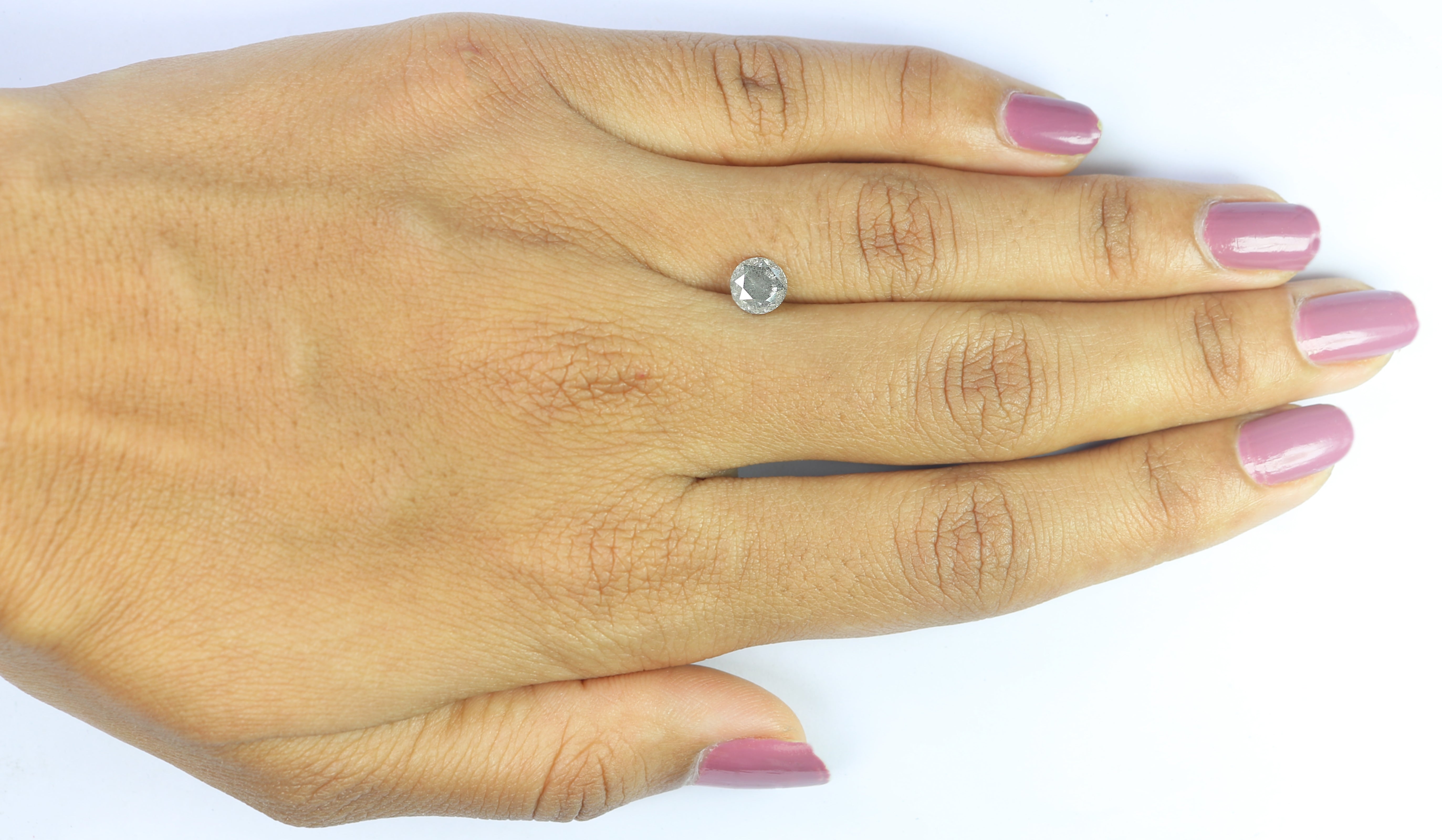 1.07 CT Natural Loose Round Shape Diamond Salt And Pepper Round Cut Diamond 6.00 MM Natural Loose Diamond Round Brilliant Cut Diamond LQ9106