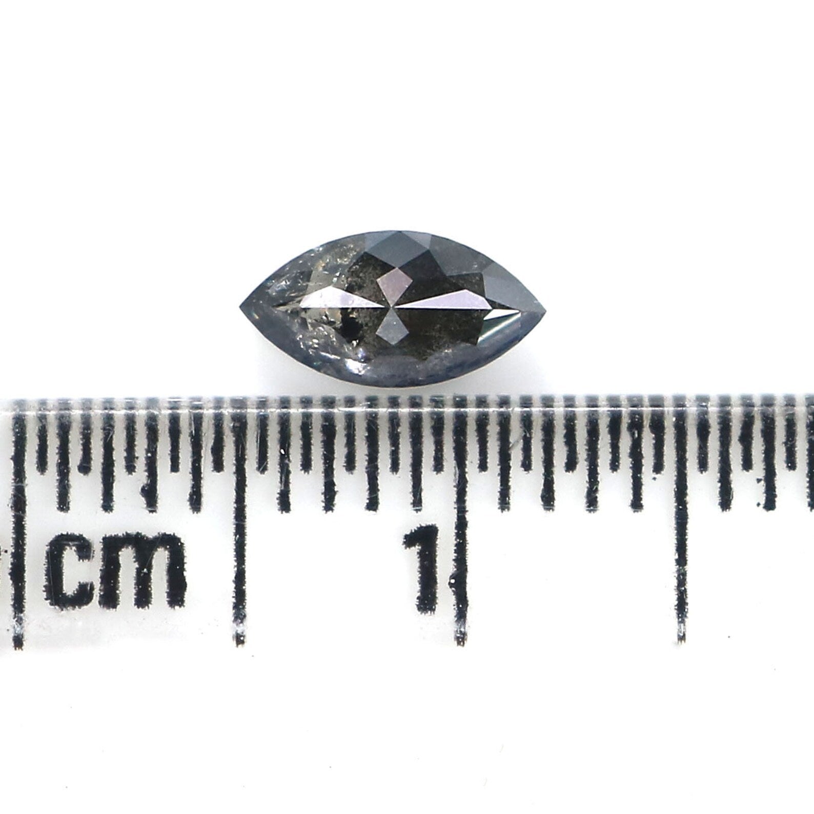 0.41 Ct Natural Loose Marquise Shape Diamond Salt And Pepper Marquise Diamond 7.00 MM Natural Black Grey Color Marquise Diamond KDN2490-1