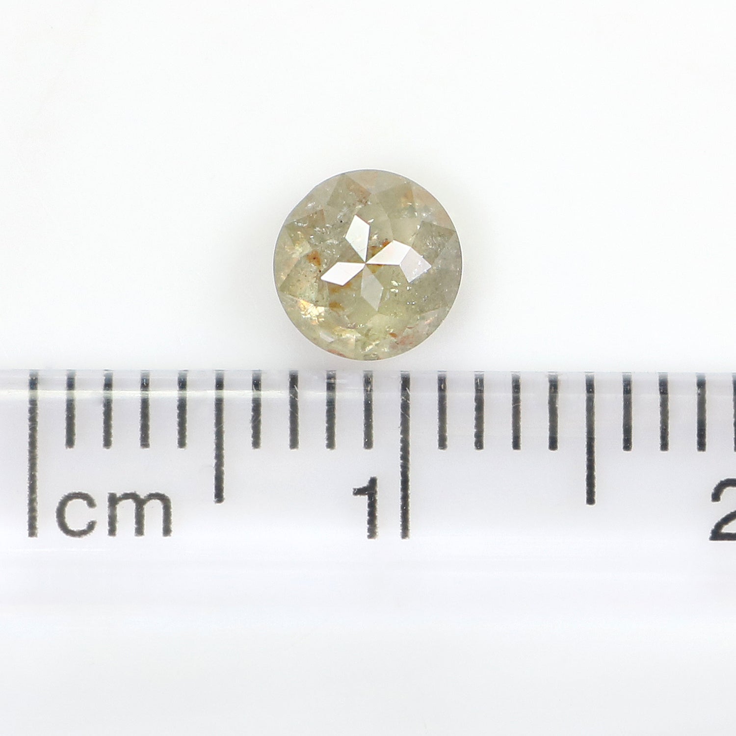 0.63 CT Natural Loose Round Rose Cut Diamond Brown Color Round Shape Diamond 5.15 MM Natural Loose Grey Color Round Rose Cut Diamond LQ2194