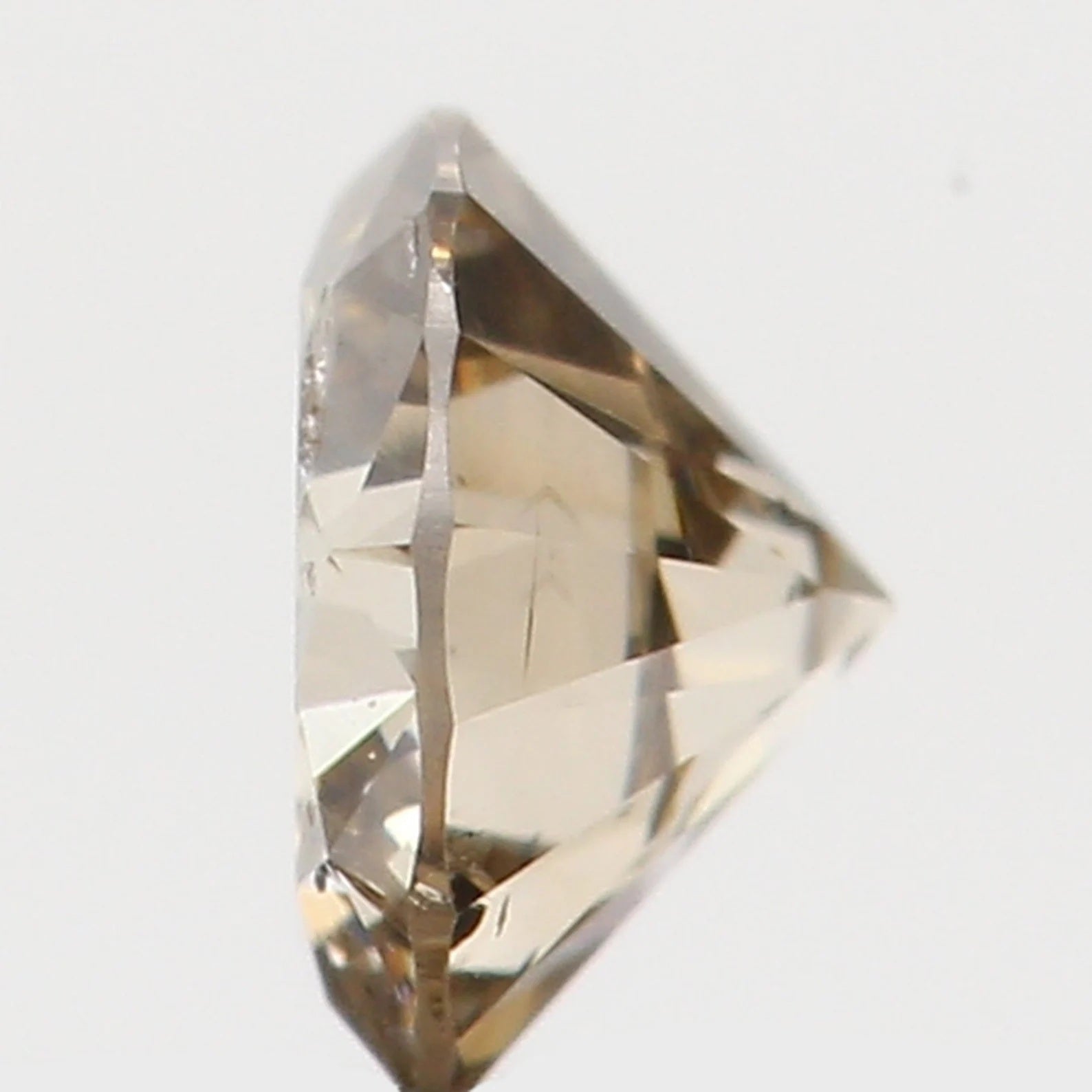 0.16 Ct Natural Loose Diamond Round Brown Color I1 Clarity 3.50 MM N7281