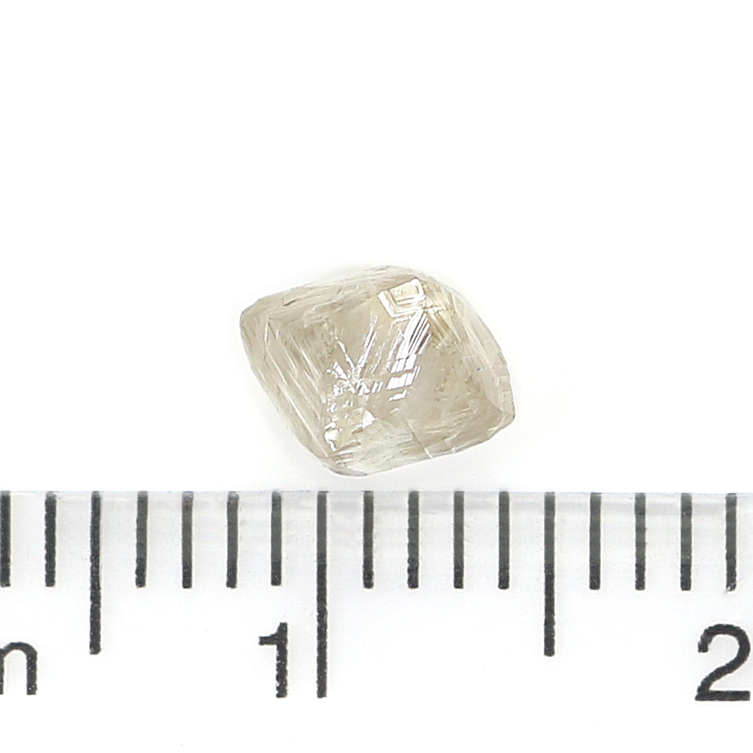 1.32 CT Natural Loose Rough Shape Diamond White-K Color Irregular Cut Diamond 6.40 MM Natural Loose White-K Color Rough UnCut Diamond L3541