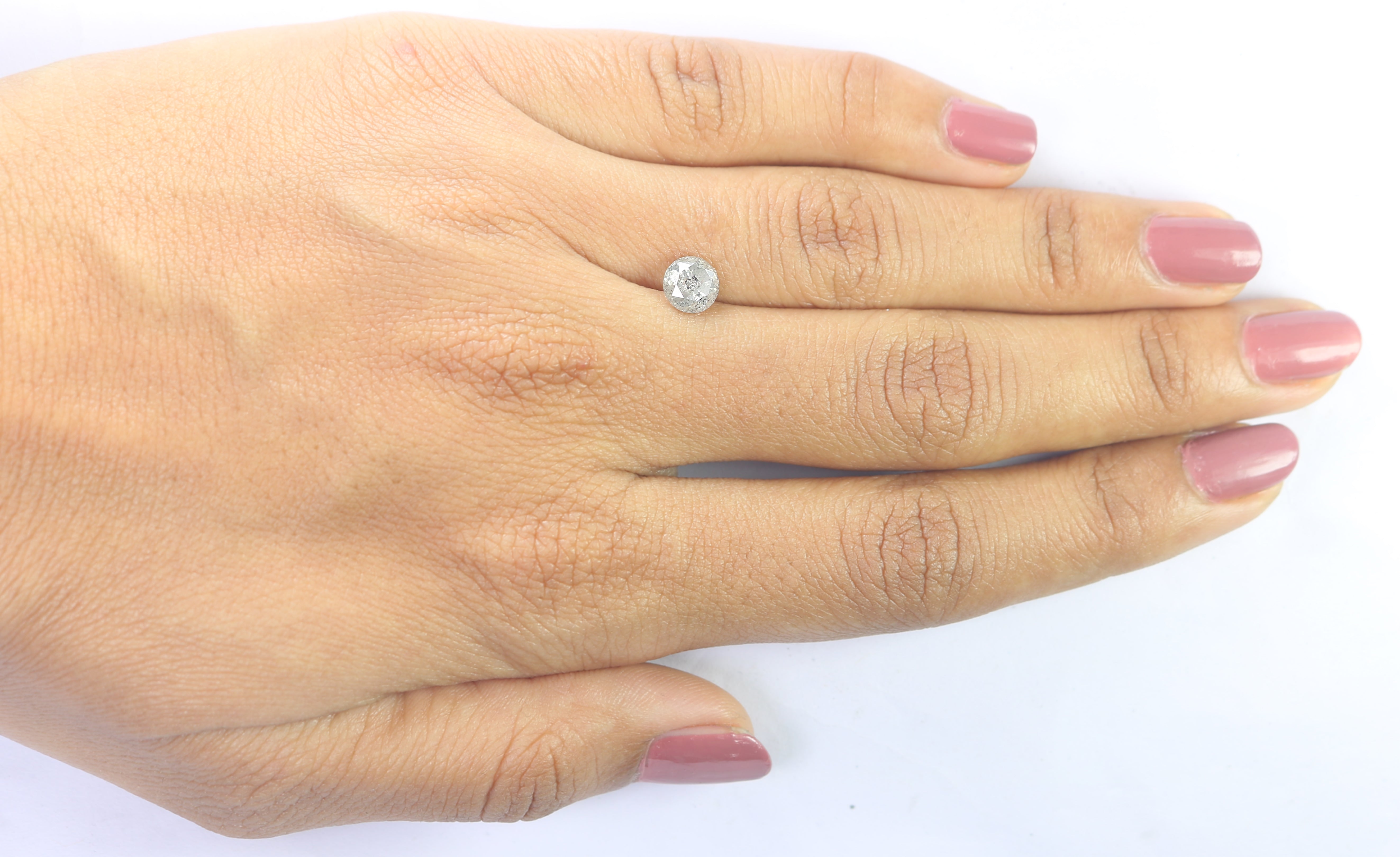 1.04 CT Natural Loose Round Shape Diamond Salt And Pepper Round Cut Diamond 6.05 MM Natural Loose Diamond Round Brilliant Cut Diamond LQ9090