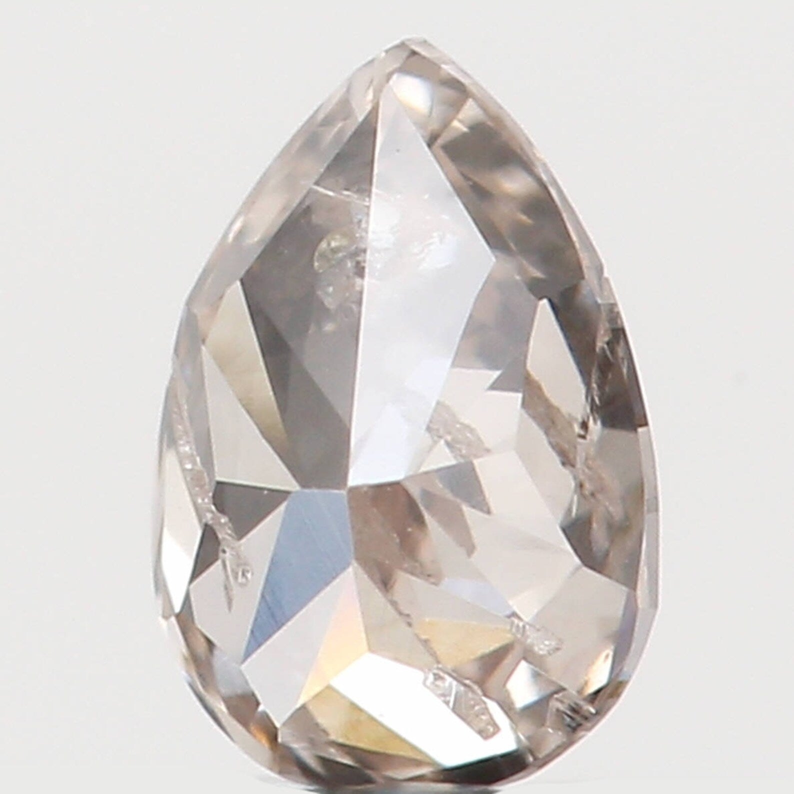 0.14 Ct Natural Loose Pear Shape Diamond Brown Color Pear Cut Diamond 4.00 MM Natural Loose Diamond Brown Pear Brilliant Cut Diamond N7269