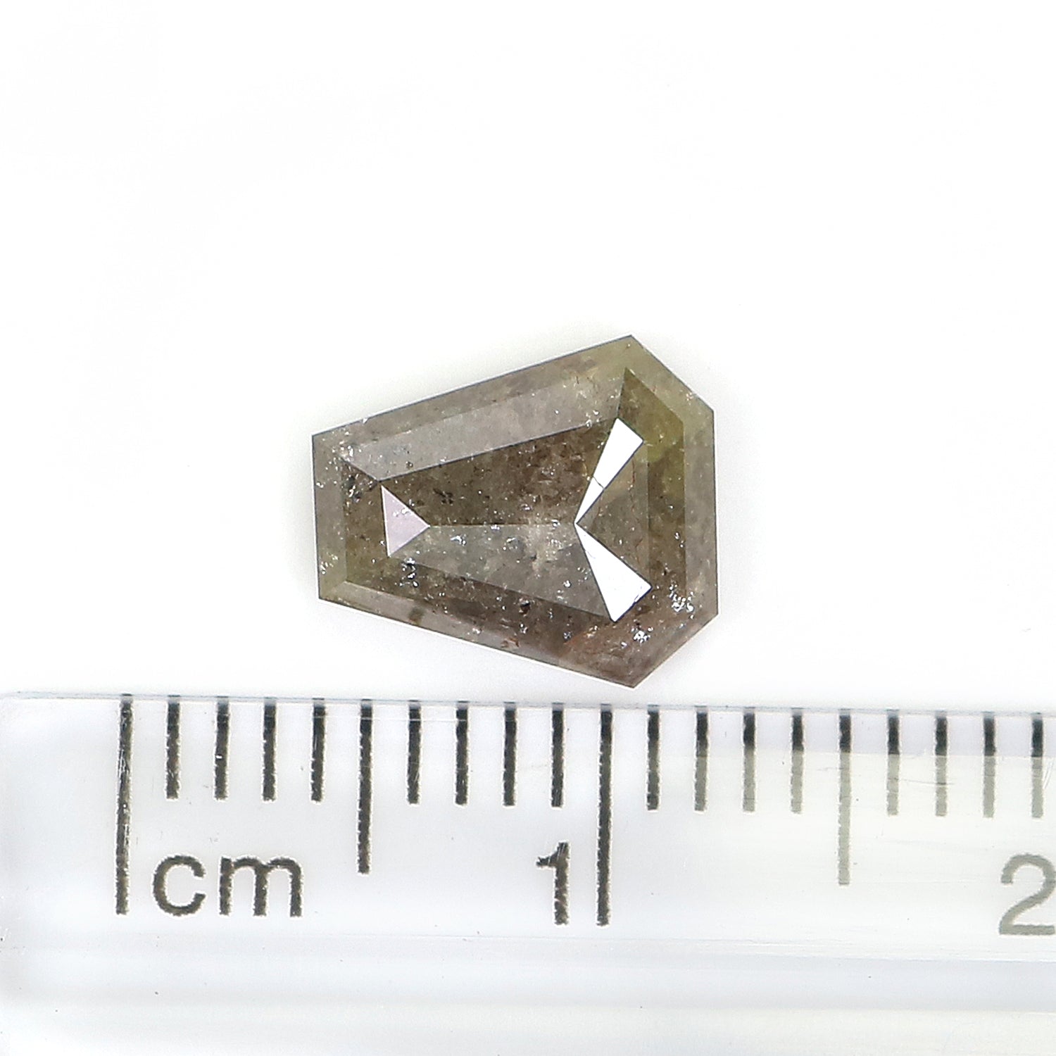 1.78 CT Natural Loose Coffin Shape Diamond Grey Color Coffin Diamond 8.35 MM Natural Loose Brown Color Coffin Rose Cut Diamond LQ3314