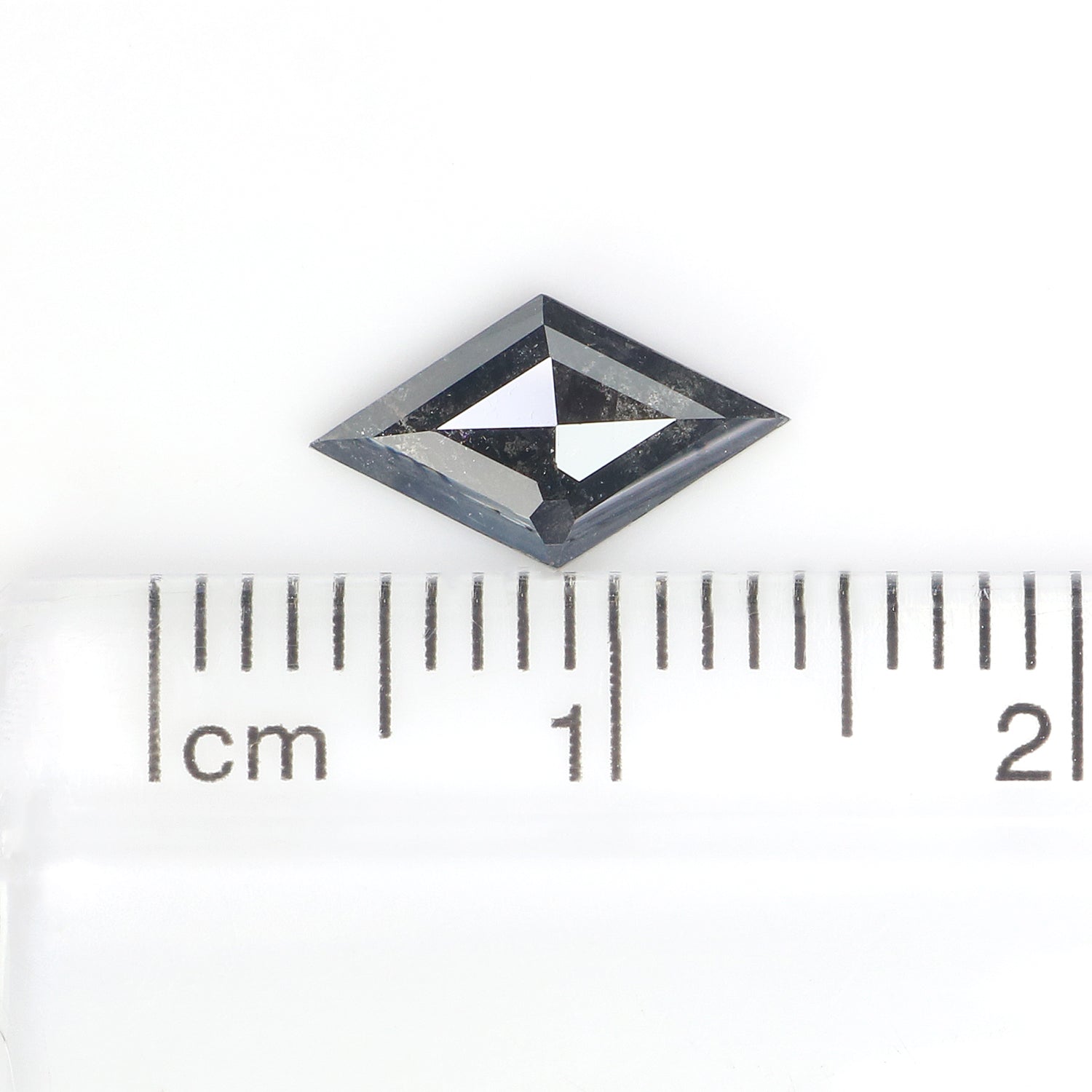 0.80 CT Natural Loose Kite Shape Diamond Salt And Pepper Kite Diamond 10.50 MM Natural Loose Black Grey Color Kite Rose Cut Diamond L3445