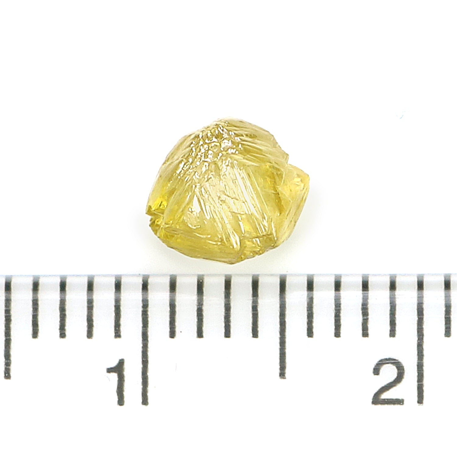 1.30 CT Natural Loose Rough Shape Diamond Yellow Color Rough Uncut Diamond 6.05 MM Natural Yellow Diamond Rough Irregular Cut Diamond L3604