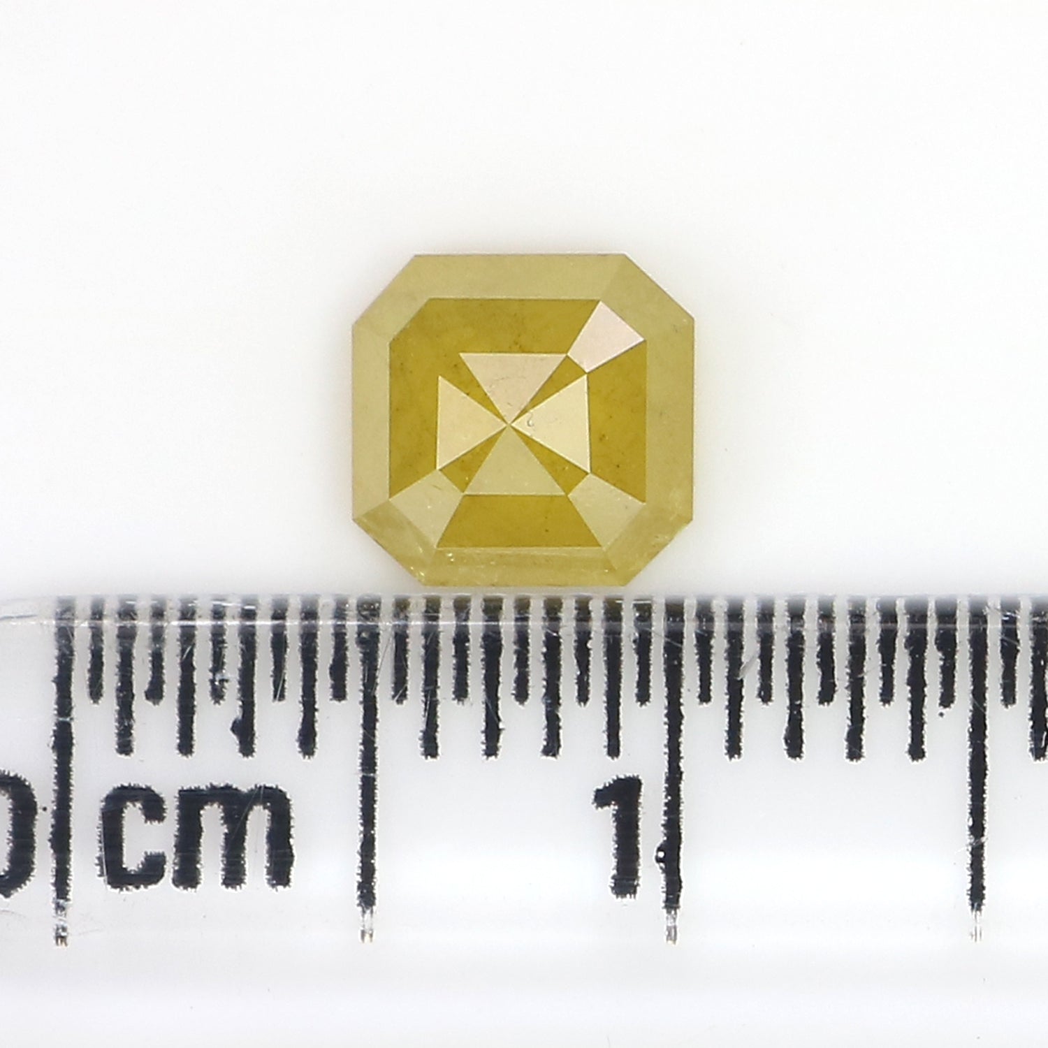 0.84 CT Natural Loose Emerald Shape Diamond Yellow Color Emerald Cut Diamond 5.50 MM Natural Loose Yellow Emerald Rose Cut Diamond KQ1878