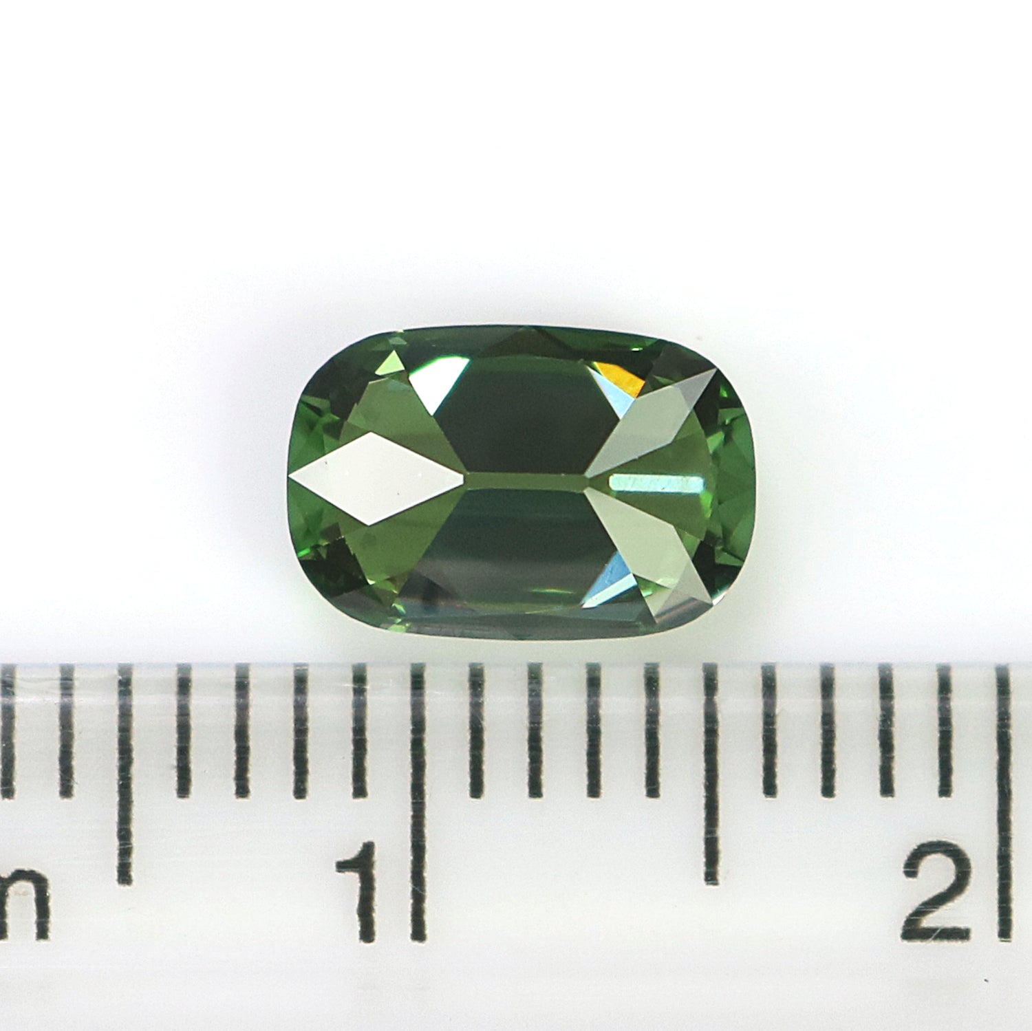 1.08 CT IGI Certified Cushion Old European Cut Diamond Fancy Vivid Green Color VS1 Clarity Lab Grown Diamond Lab Created Lab Diamond L3666