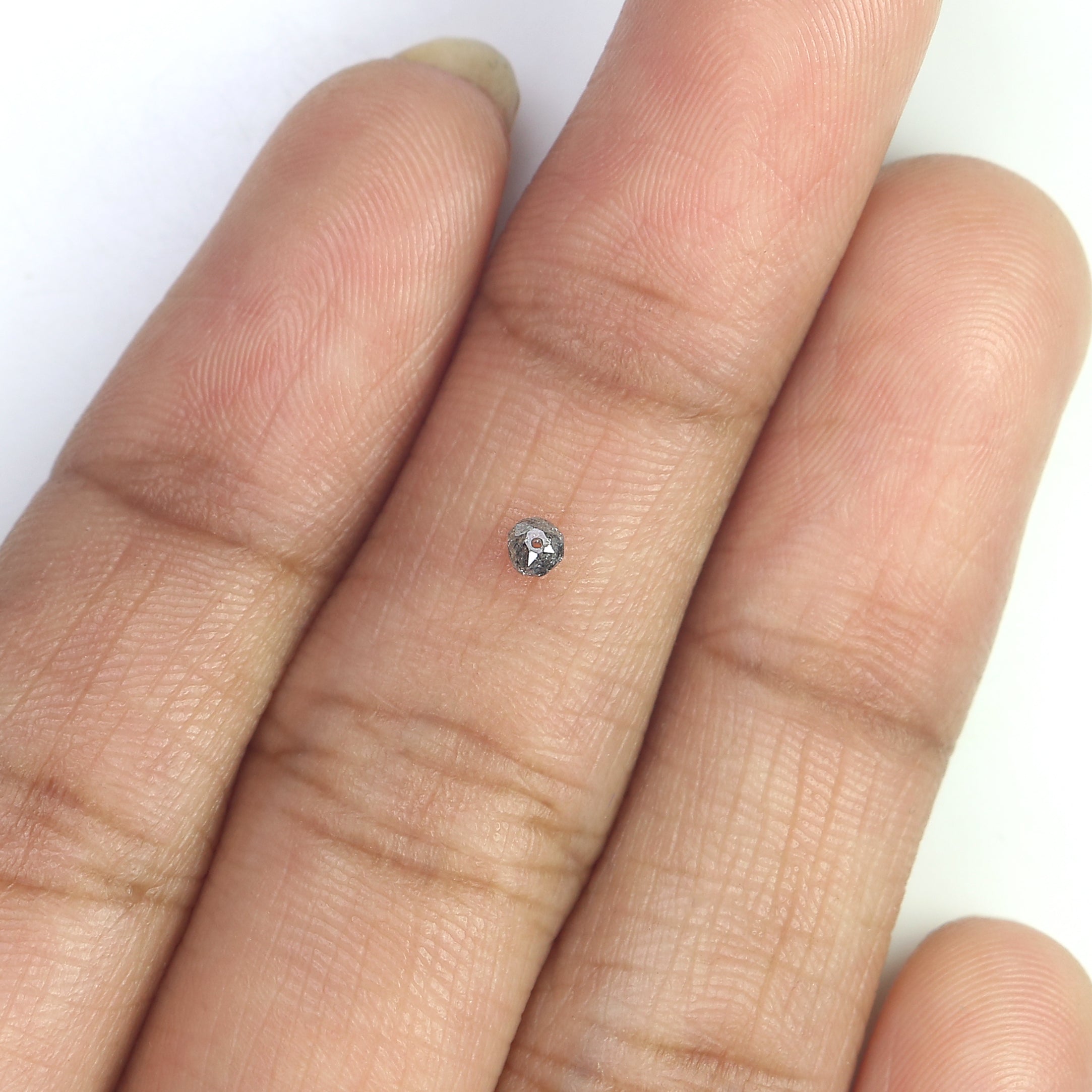 1.00 CT Natural Loose Bead Shape Diamond Salt And Pepper Bead Cut Diamond 2.30 to 2.50 MM Natural Black Grey Color Bead Cut Diamond Q178-5