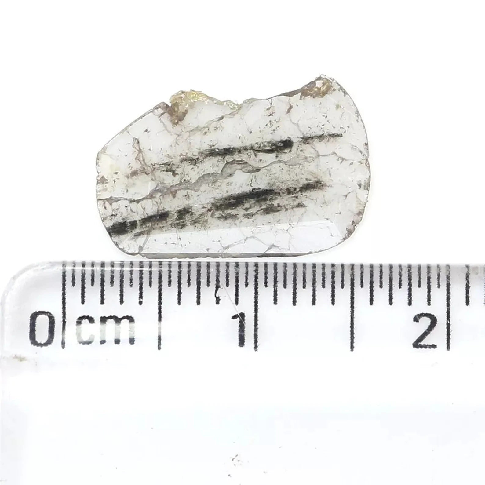 0.88 Ct Natural Loose Slice Shape Diamond Salt And Pepper Slice Diamond 14.10 MM Natural Diamond Black Grey Color Slice Cut Diamond NQ610