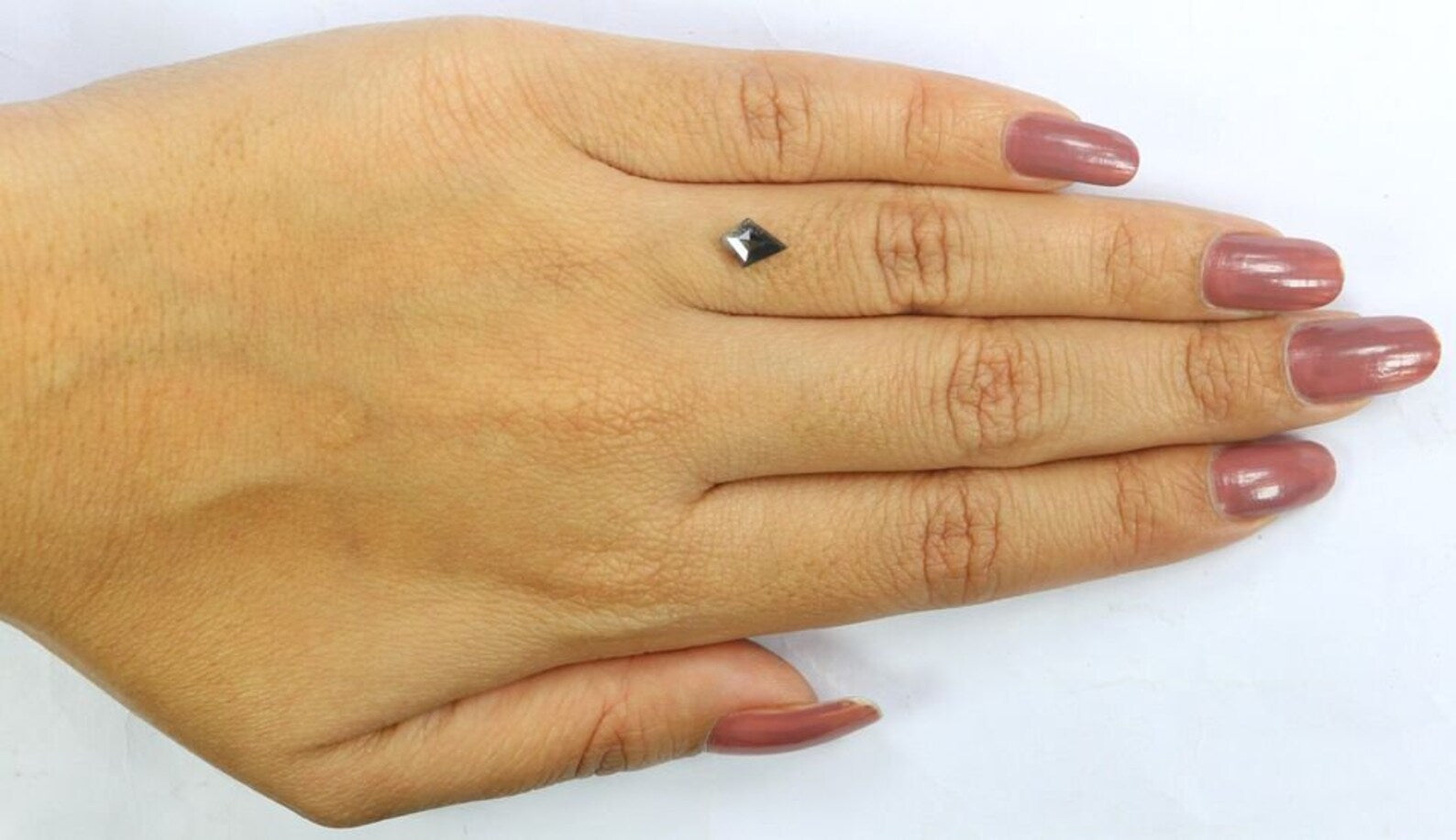0.50 CT Natural Loose Kite Shape Diamond Salt And Pepper Kite Cut Diamond 7.00 MM Natural Loose Diamond Black Grey Kite Shape Diamond QN2267