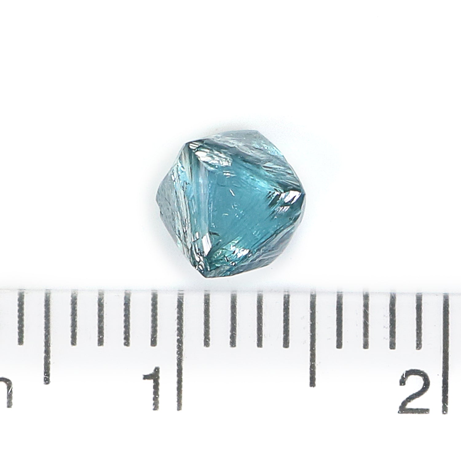 1.31 CT Natural Loose Rough Shape Diamond Blue Color Rough Cut Diamond 6.70 MM Natural Loose Blue Diamond Rough Irregular Cut Diamond L3557
