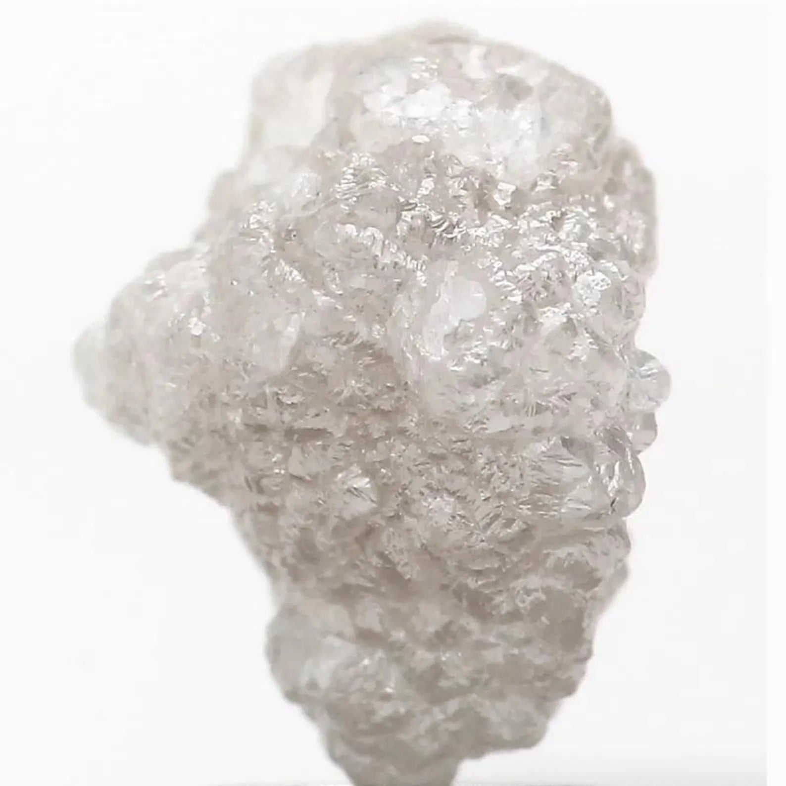 3.54 CT Natural Loose Rough Shape Diamond Grey Color Rough Cut Diamond 10.50 MM Natural Loose White Color Rough Irregular Cut Diamond NQ149