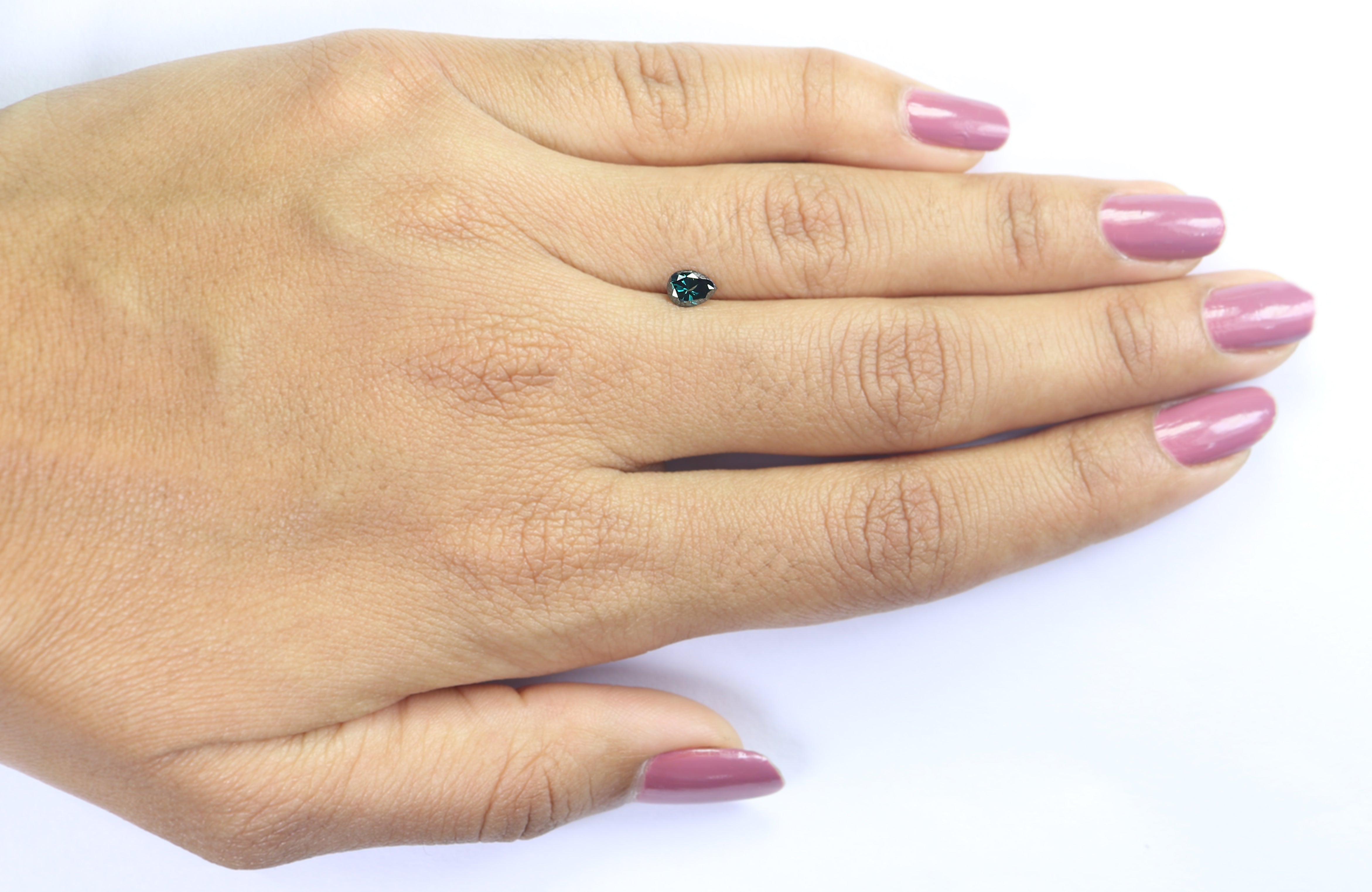 0.40 CT Natural Loose Pear Shape Diamond Blue Color Pear Cut Diamond 5.50 MM Natural Blue Color Diamond Pear Brilliant Cut Diamond LQ924