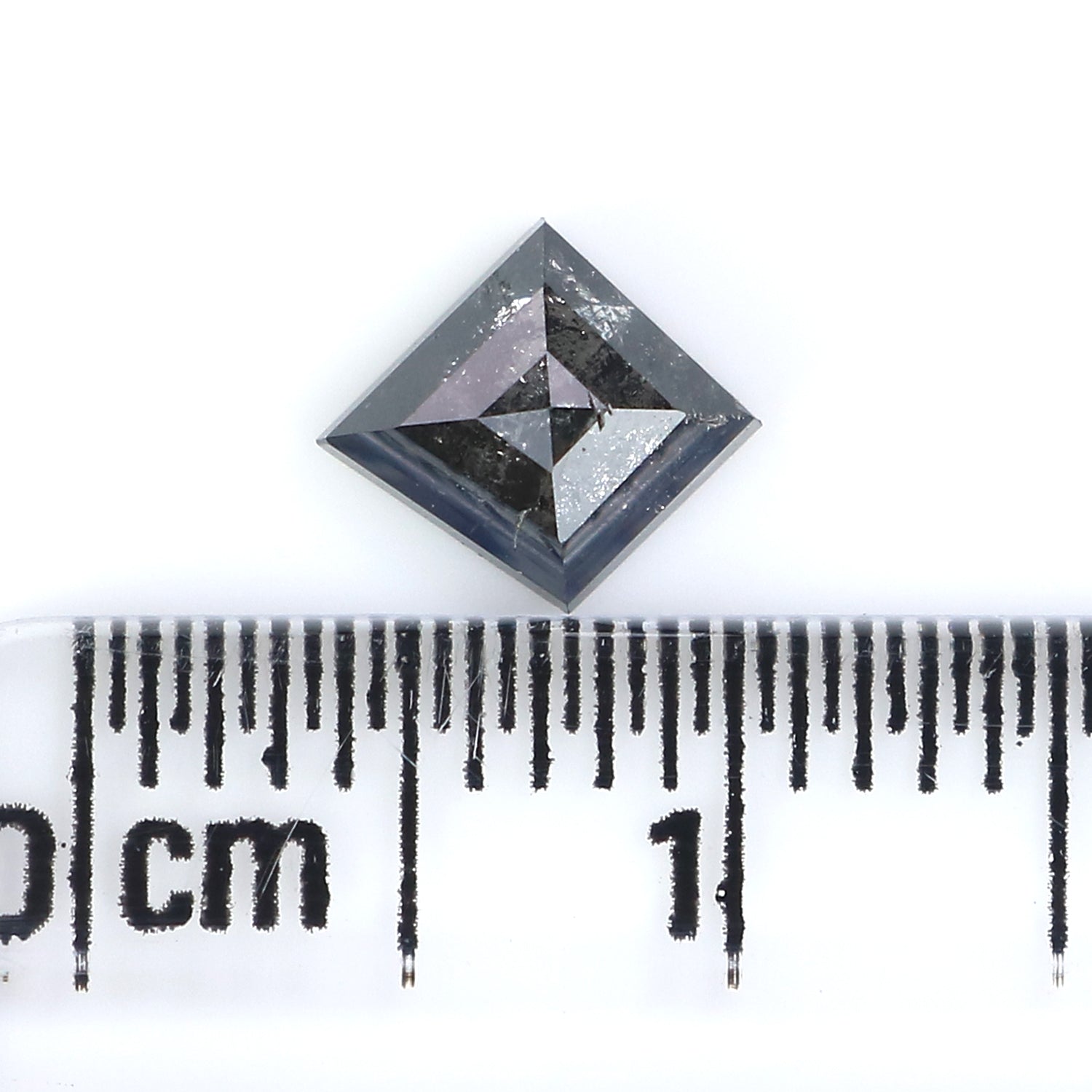 0.63 CT Natural Loose Kite Shape Diamond Salt And Pepper Kite Shape Diamond 6.90 MM Natural Black Grey Color Kite Rose Cut Diamond LQ2931