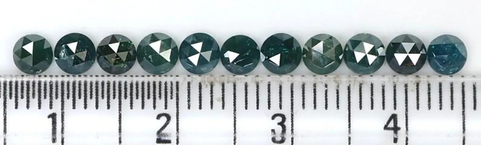 2.61 Ct Natural Loose Round Shape Diamond Blue Color Round Cut Diamond 3.50 MM Natural Loose Diamond Blue Color Round Rose Cut Diamond NQ242