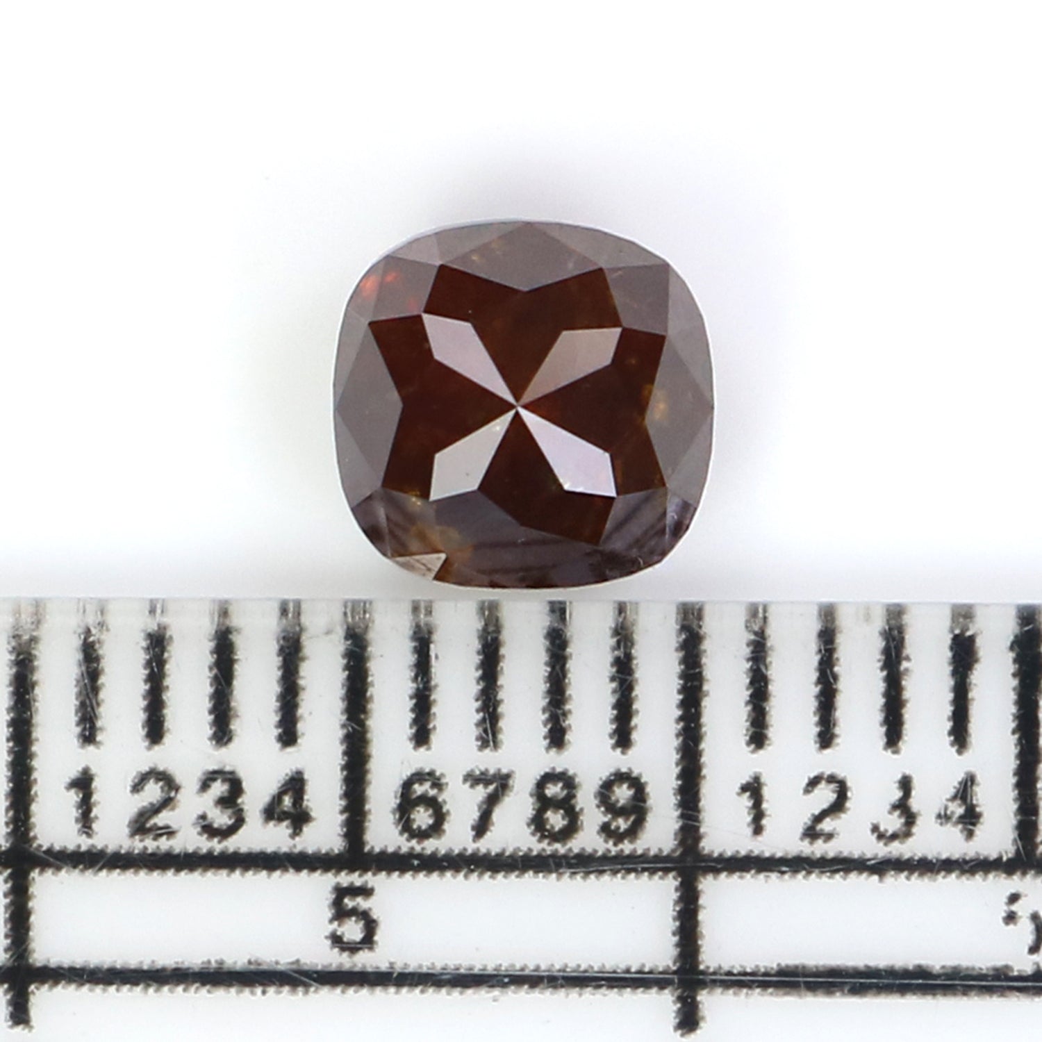 1.01 CT Natural Loose Cushion Shape Diamond Brown Color Cushion Cut Diamond 5.75 MM Natural Loose Diamond Cushion Rose Cut Diamond QL2888