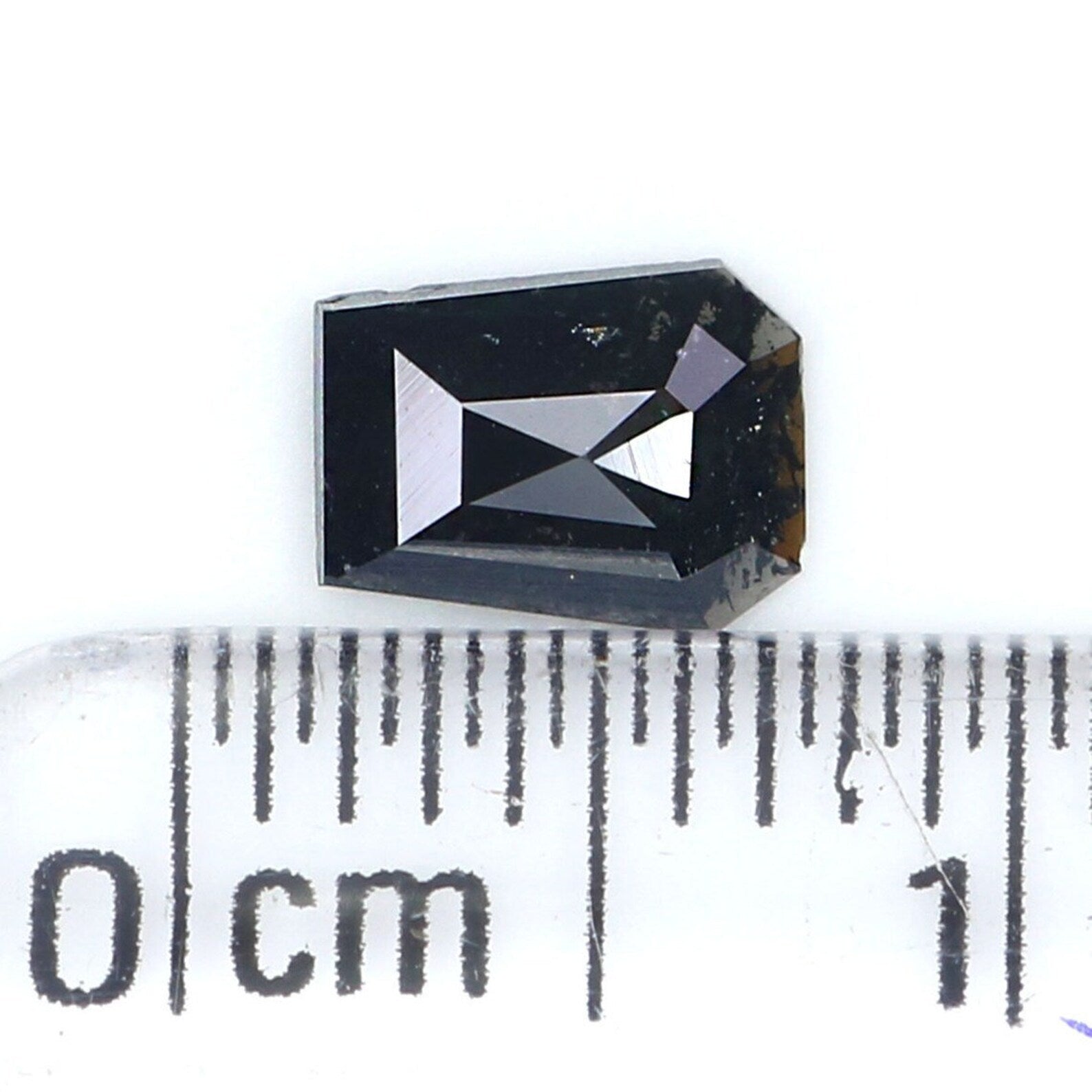 0.38 CT Natural Loose Coffin Shape Diamond Black Color Coffin Cut Diamond 5.90 MM Natural Loose Diamond Coffin Shape Rose Cut Diamond NQ8603