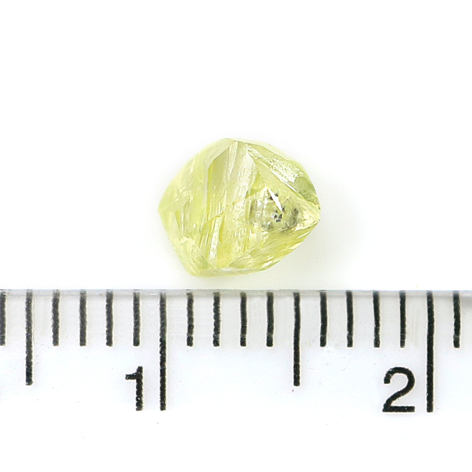 1.24 CT Natural Loose Rough Shape Diamond Yellow Color Rough Cut Diamond 6.55 MM Natural Yellow Diamond Rough Irregular Cut Diamond L3567