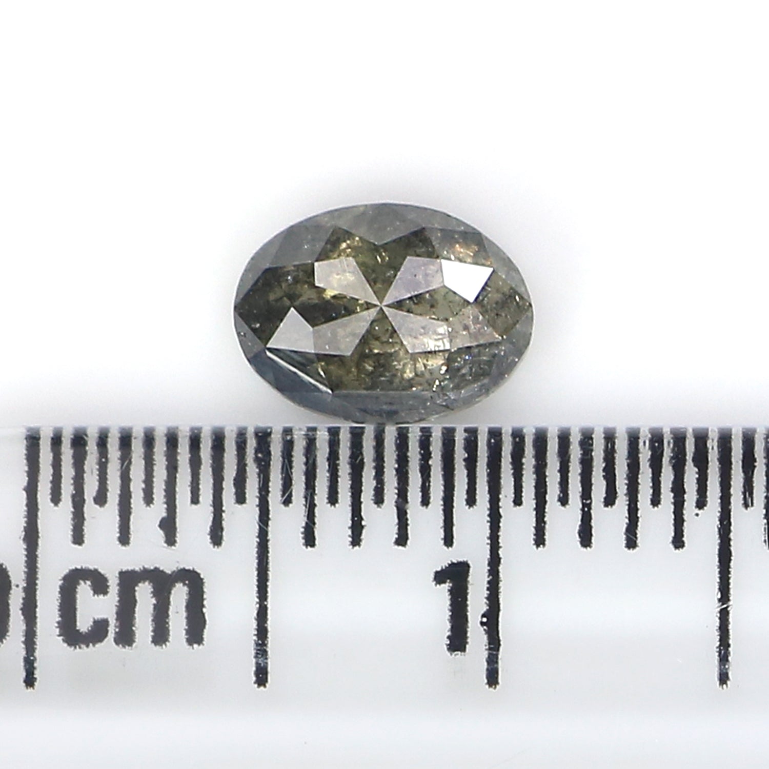 0.68 Ct Natural Loose Oval Shape Diamond Salt And Pepper Oval Cut Diamond 6.50 MM Natural Loose Diamond Oval Shape Rose Cut Diamond LQ2949