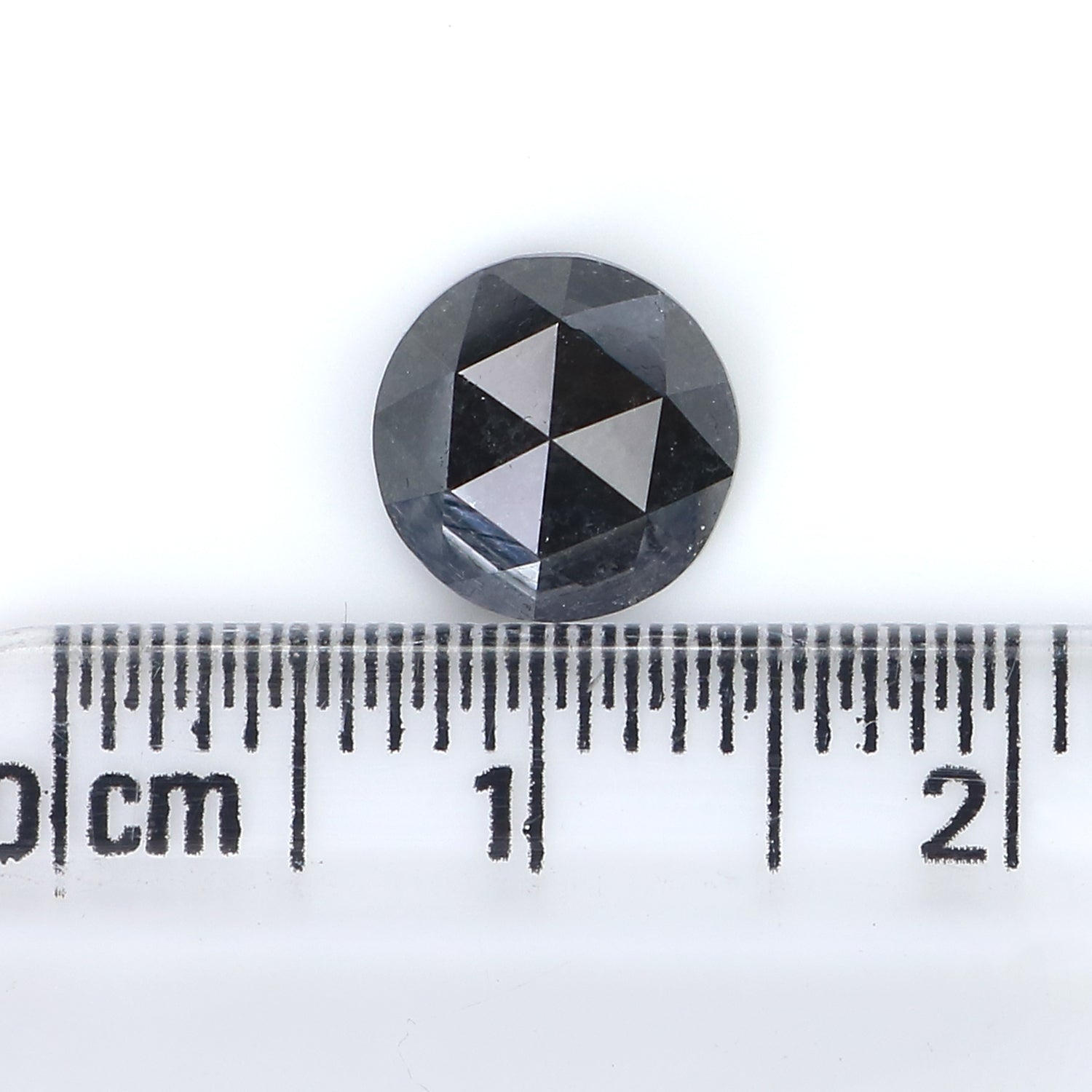 1.65 CT Natural Loose Round Rose Cut Diamond Salt And Pepper Round Diamond 7.80 MM Natural Loose Diamond Rose Cut Diamond Round Shape LQ3004