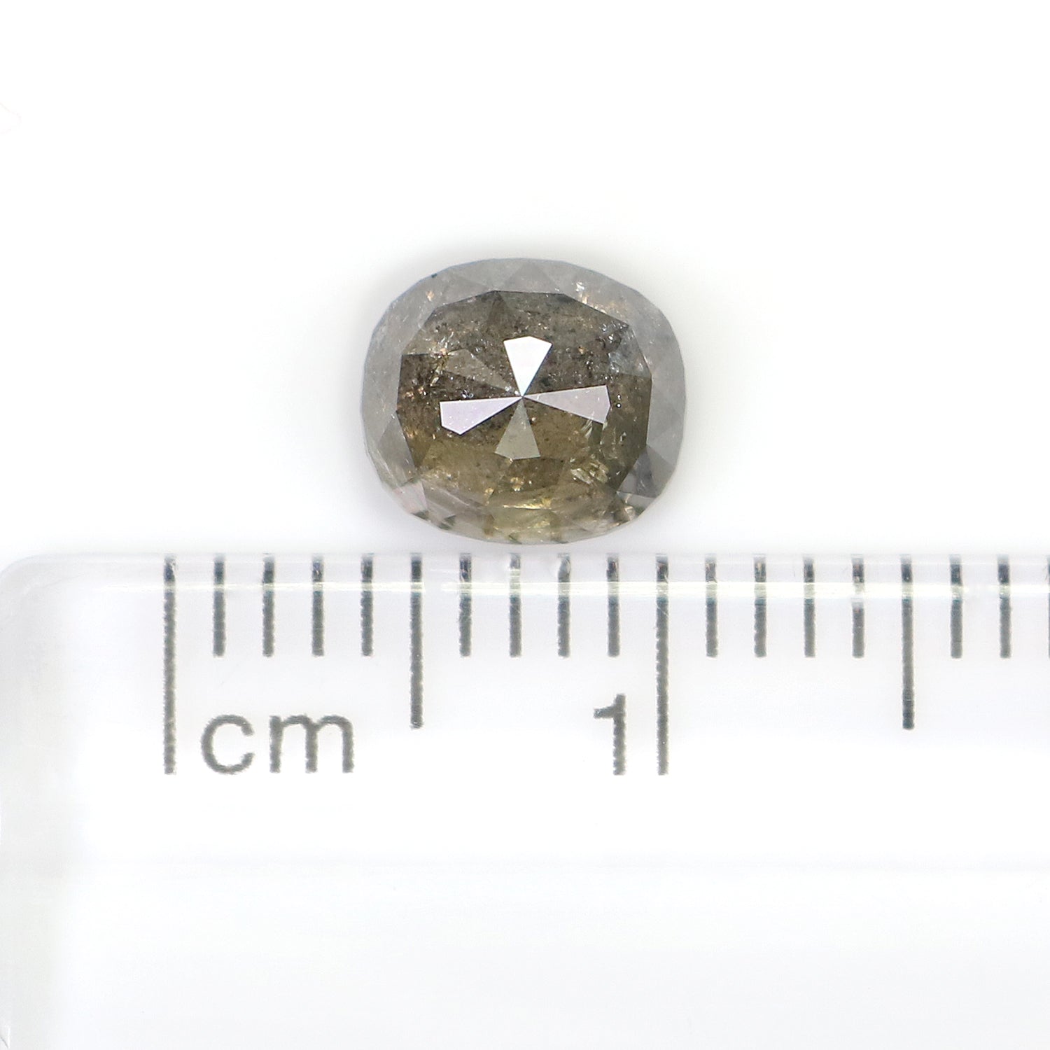 1.39 CT Natural Loose Oval Shape Diamond Salt And Pepper Oval Cut Diamond 6.70 MM Natural Grey Color Diamond Oval Rose Cut Diamond LQ7271