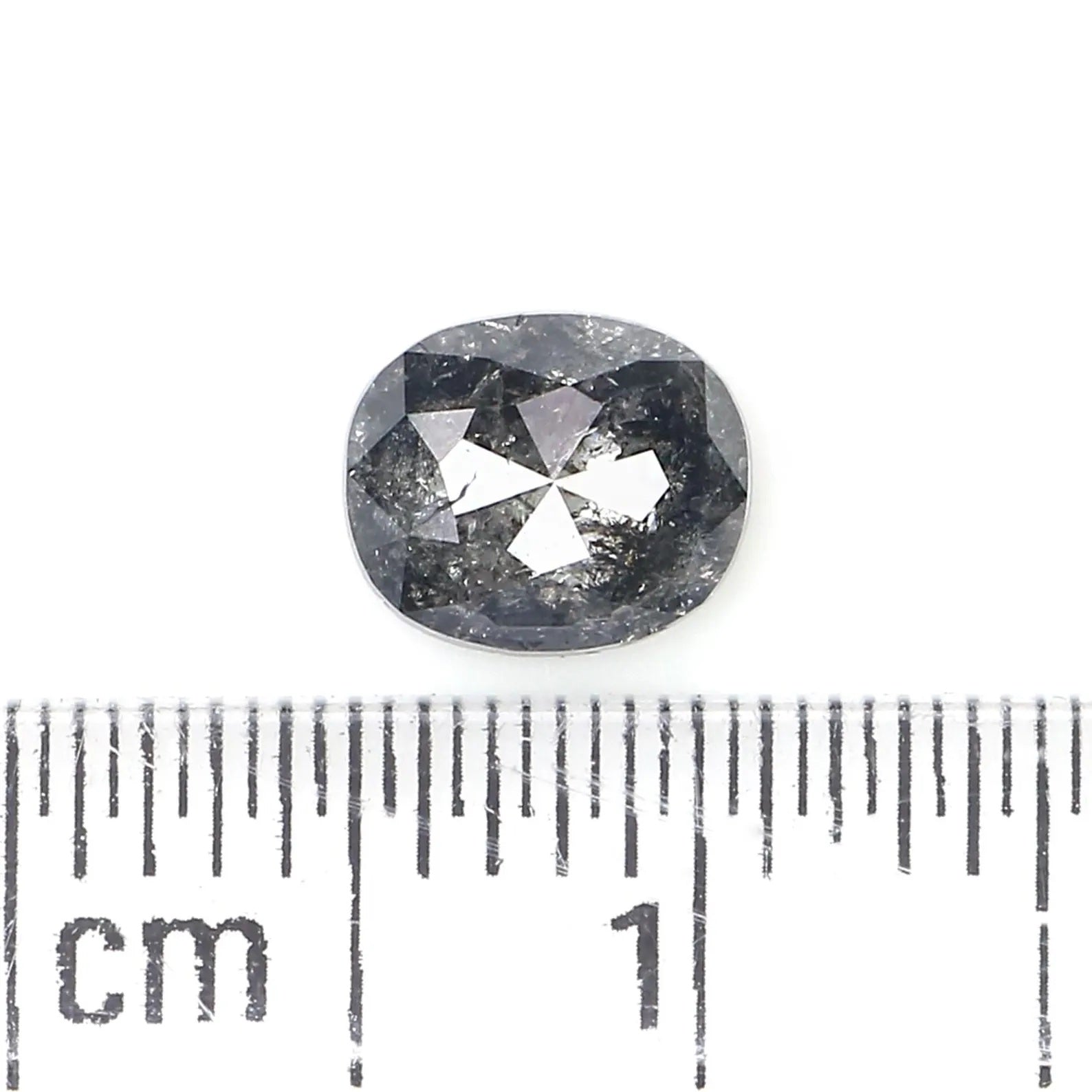 0.79 CT Natural Loose Oval Shape Diamond Salt And Pepper Oval Cut Diamond 6.00 MM Natural Loose Diamond Black Grey Oval Shape Diamond QN1230