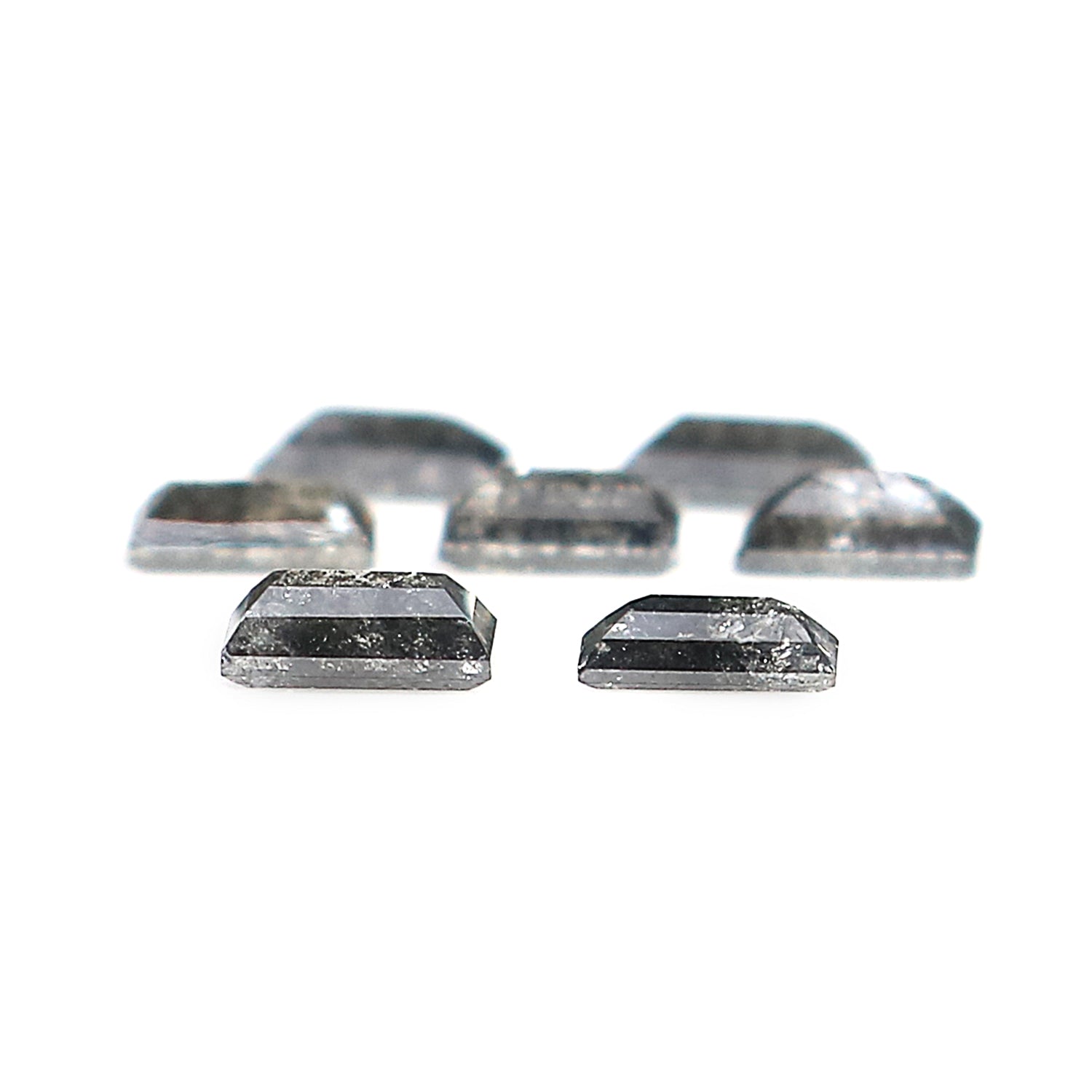 0.65 CT Natural Loose Baguette Diamond Salt And Pepper Baguette Diamond 3.65 MM Natural Loose Baguette Diamond Baguette Shape Diamond LQ2895