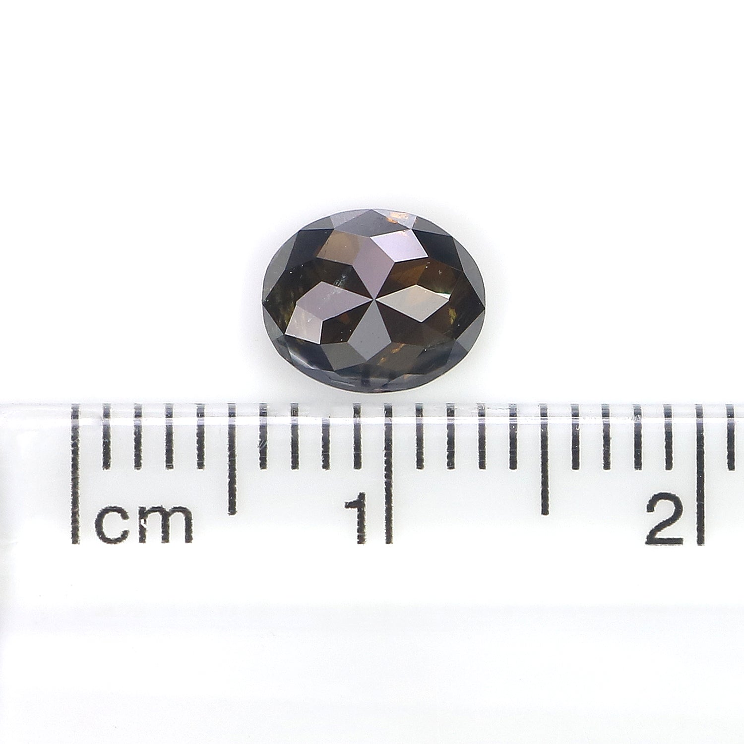 1.10 CT Natural Loose Oval Shape Diamond Brown Color Oval Cut Diamond 7.15 MM Natural Brown Diamond Oval Rose Cut Diamond L3402