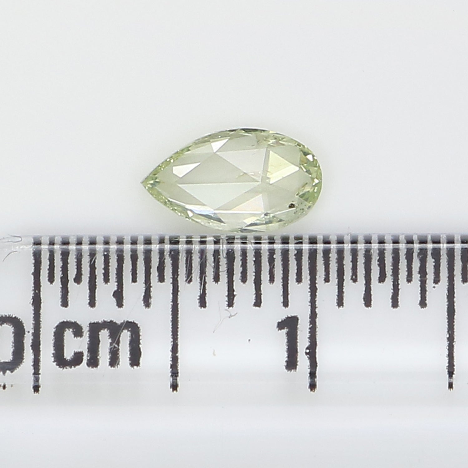 0.32 CT GIA Certified Natural Loose Pear Modified Brilliant Cut Diamond 6.65 MM Fancy Light Green-Yellow Color Diamond Pear Diamond QL4429
