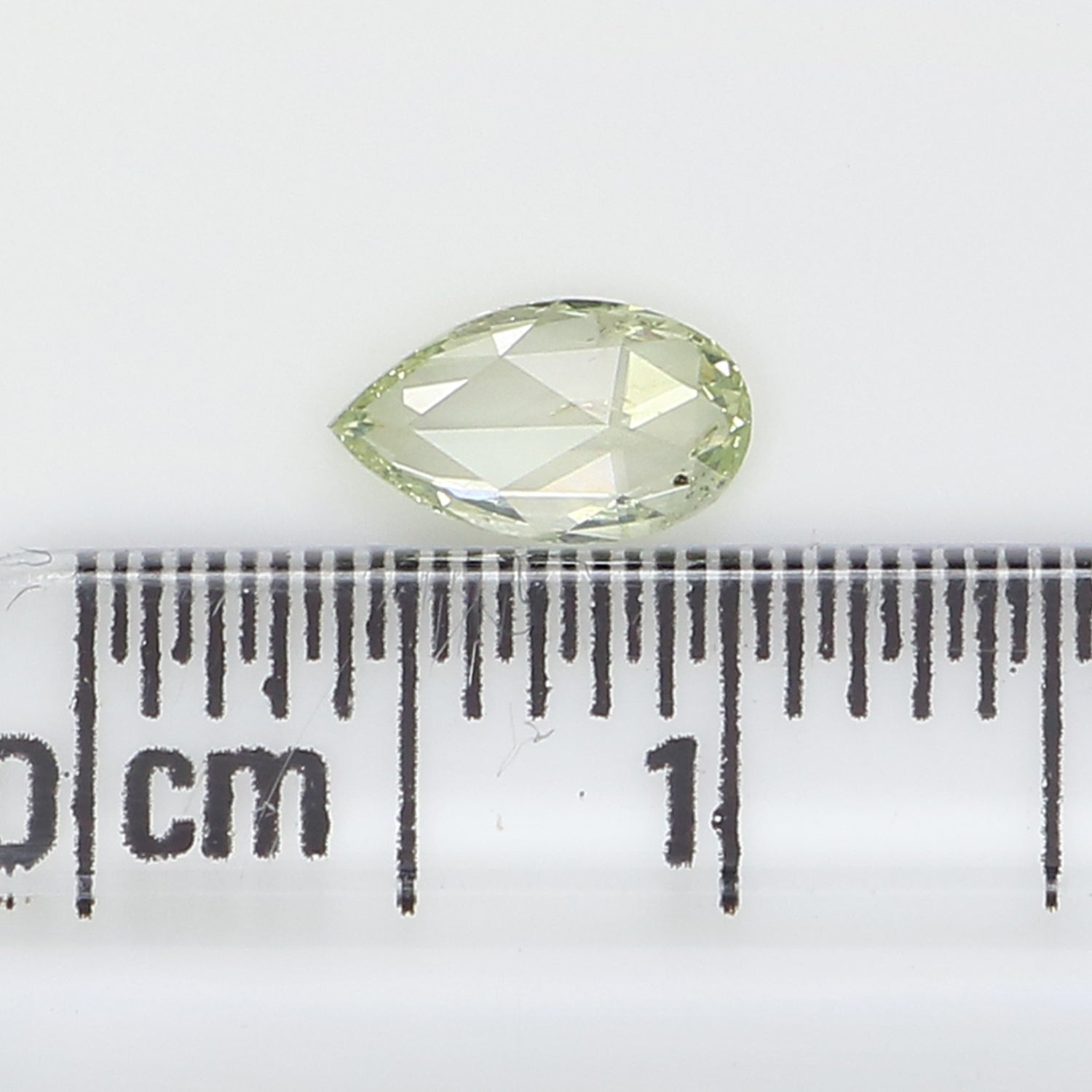 GIA Certified Natural Loose Pear Modified Brilliant Cut Diamond, Fancy Light Green-Yellow Color Diamond, Pear Shape Diamond 0.32 CT KDL4429