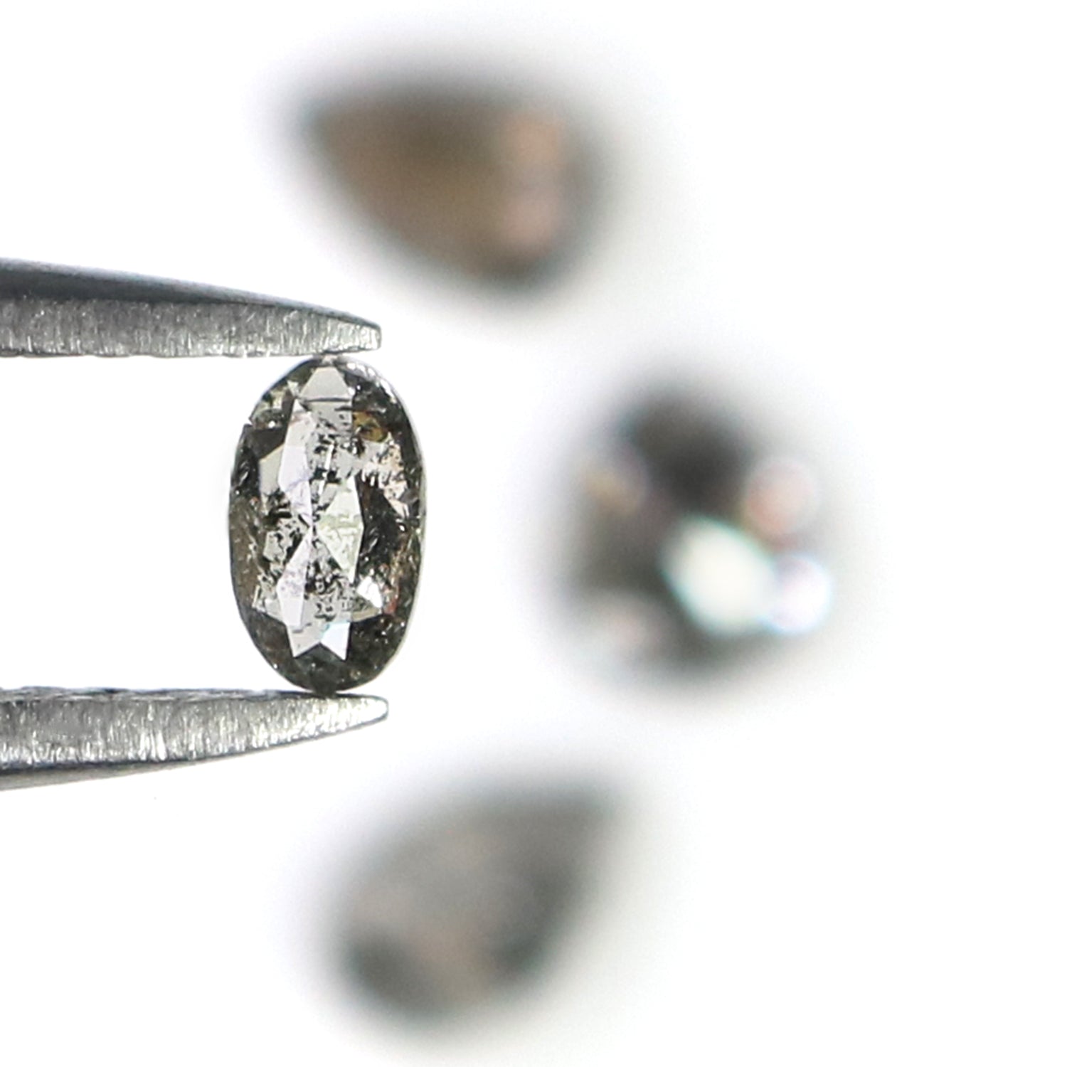 0.69 CT Natural Loose Mix Shape Diamond Salt And Pepper Mix Shape Diamond 3.90 MM Natural Black Grey Color Mix Shape Rose Cut Diamond L1973