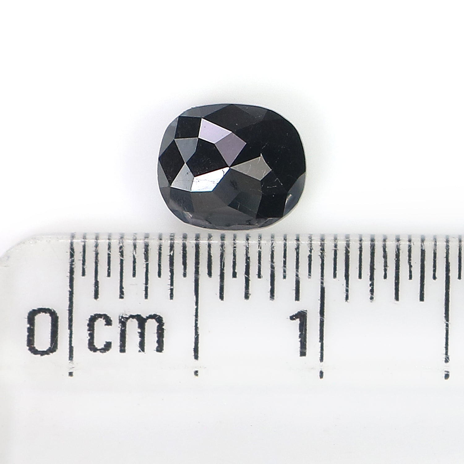 0.78 CT Natural Loose Oval Shape Diamond Black Oval Rose Cut Diamond 5.95 MM Natural Loose Black Color Oval Shape Rose Cut Diamond QK2517