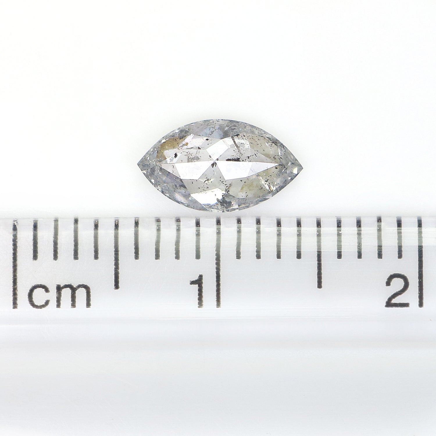 0.72 CT Natural Loose Marquise Shape Diamond Salt And Pepper Marquise Diamond 8.20 MM Natural Black Grey Color Marquise Cut Diamond L3457