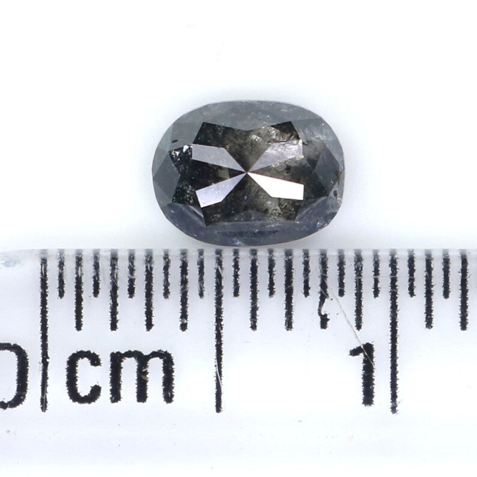 0.53 CT Natural Loose Oval Shape Diamond Salt And Pepper Oval Cut Diamond 5.55 MM Natural Loose Diamond Oval Shape Rose Cut Diamond NQ2048