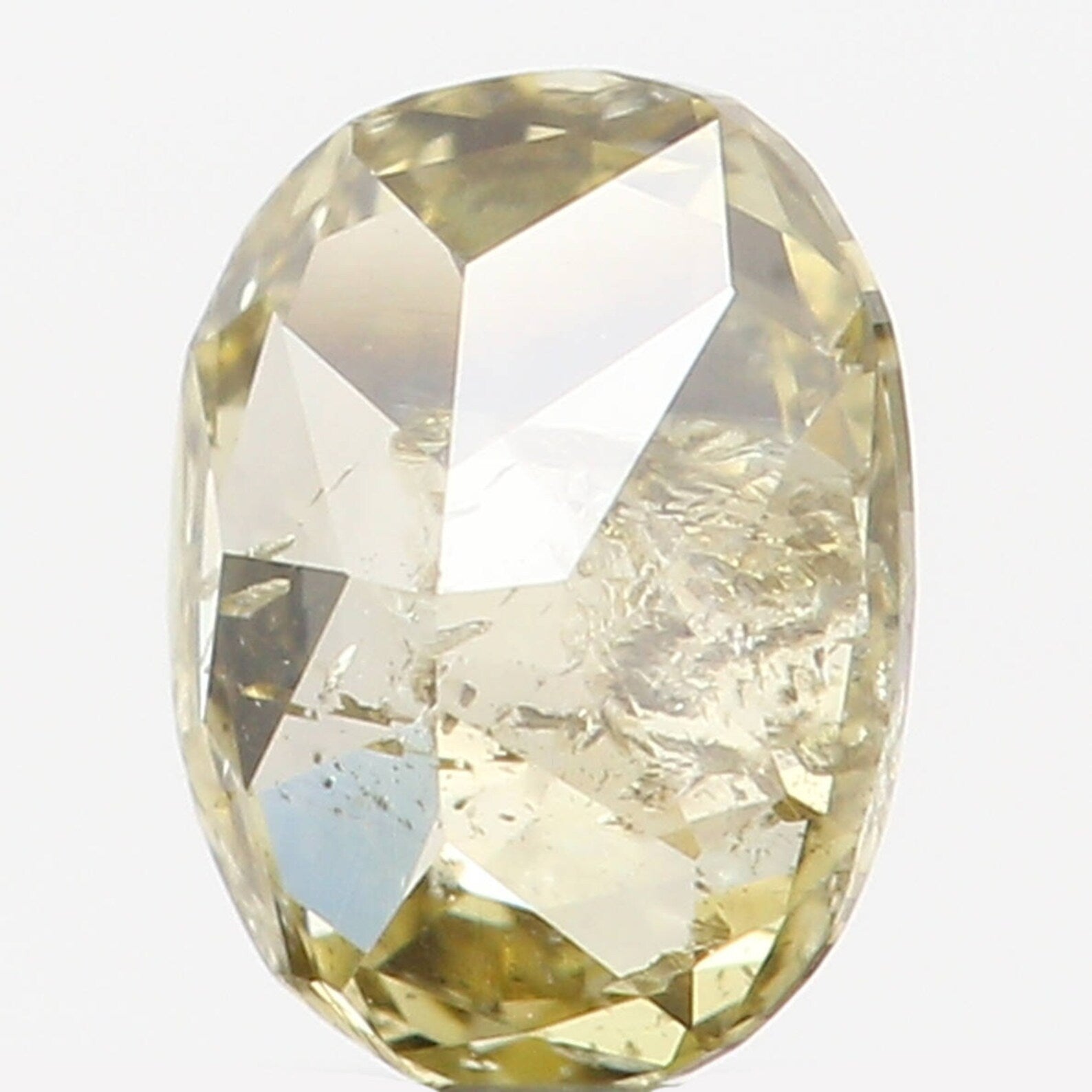 0.15 Ct Natural Loose Diamond Oval Green Color I2 Clarity 3.90 MM N7264