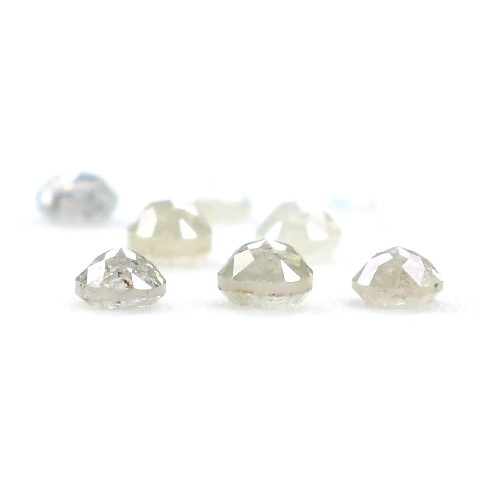 1.32 CT Natural Loose Round Rose Cut Diamond Grey Color Round Shape Diamond 3.10 MM Natural Loose Grey Color Round Rose Cut Diamond NQ415