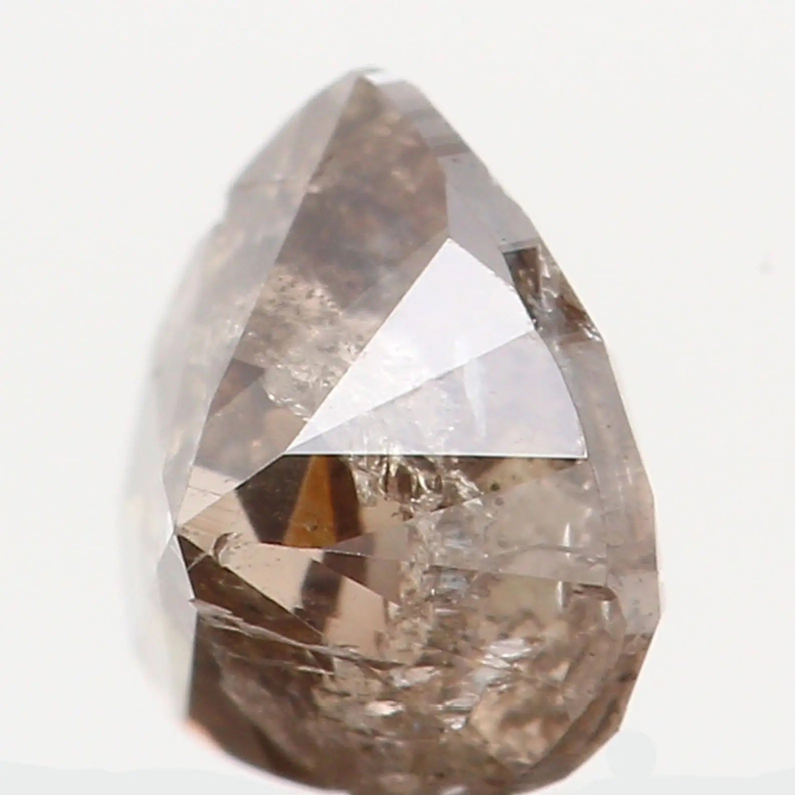 0.33 Ct Natural Loose Diamond Heart Fancy Greyish White Color I1 Clarity 4.40 MM N7451
