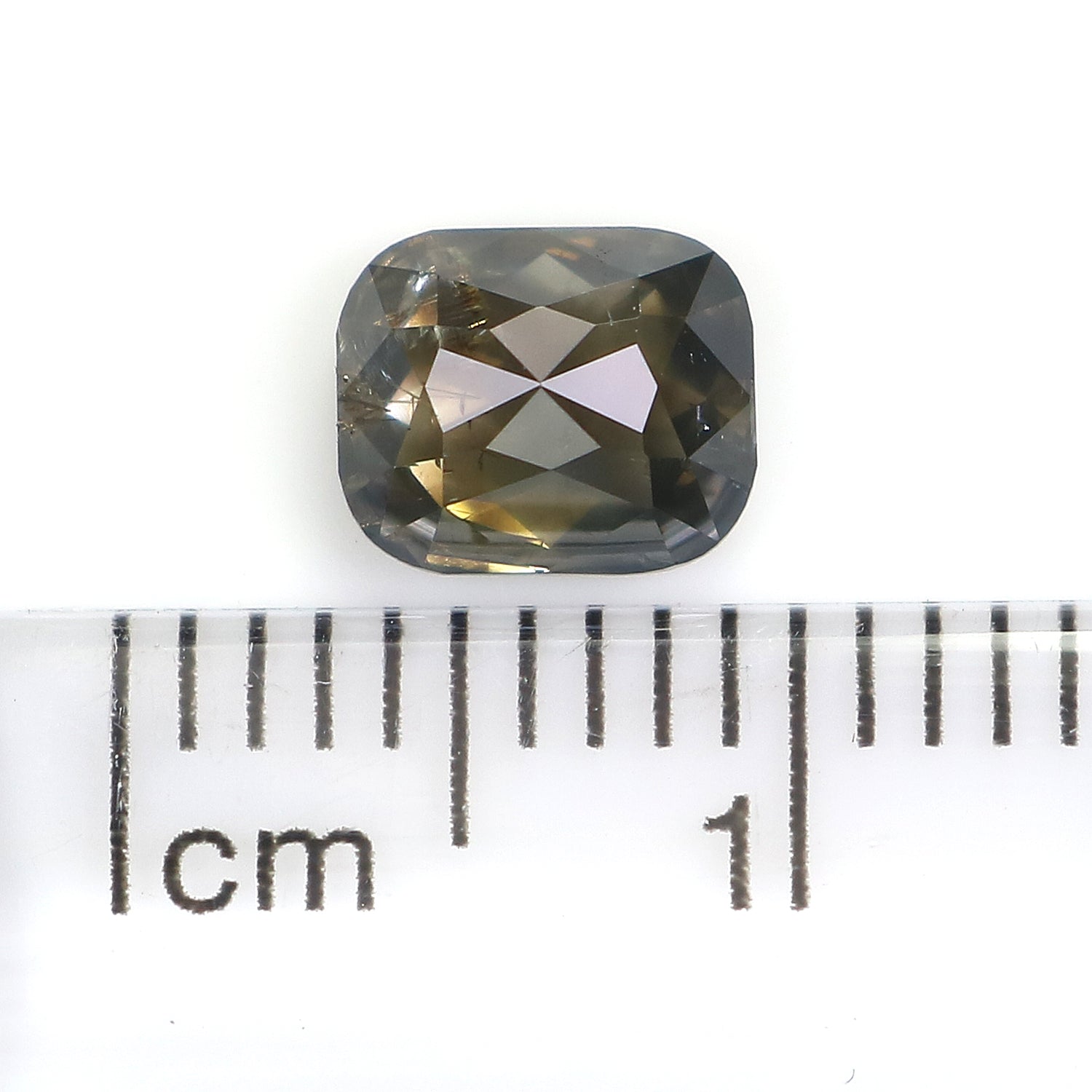 0.85 Ct Natural Loose Cushion Cut Diamond Brown Cushion Diamond 6.20 MM Natural Loose Diamond Brown Color Cushion Rose Cut Diamond QL390
