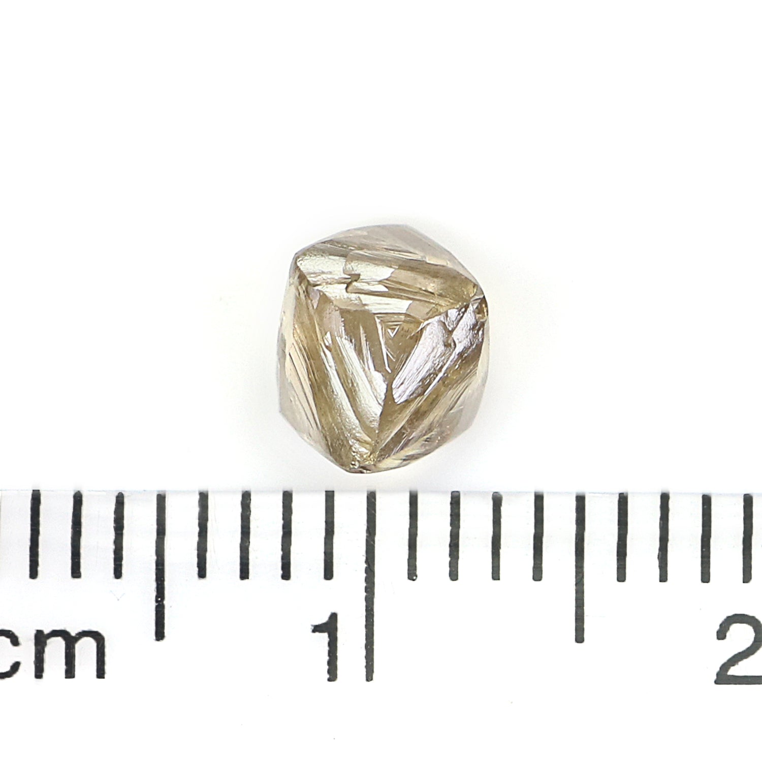 1.52 CT Natural Loose Rough Shape Diamond Brown Color Irregular Cut Diamond 6.70 MM Natural Loose Brown Color Rough UnCut Diamond L3533