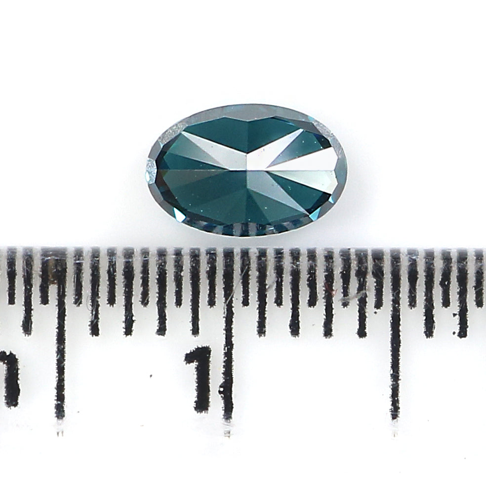 0.55 CT Natural Loose Oval Shape Diamond Blue Color Oval Shape Diamond 6.00 MM Natural Blue Color Diamond Oval Brilliant Cut Diamond QL8522