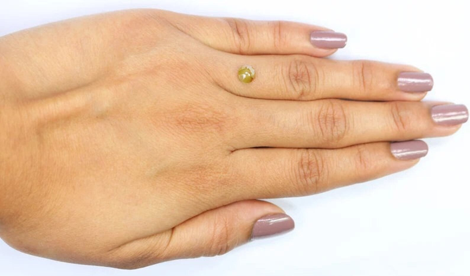 0.72 CT Natural Loose Round Shape Diamond Yellow Color Round Diamond 5.50 MM Natural Diamond Yellow Color Round Rose Cut Diamond NQ1112