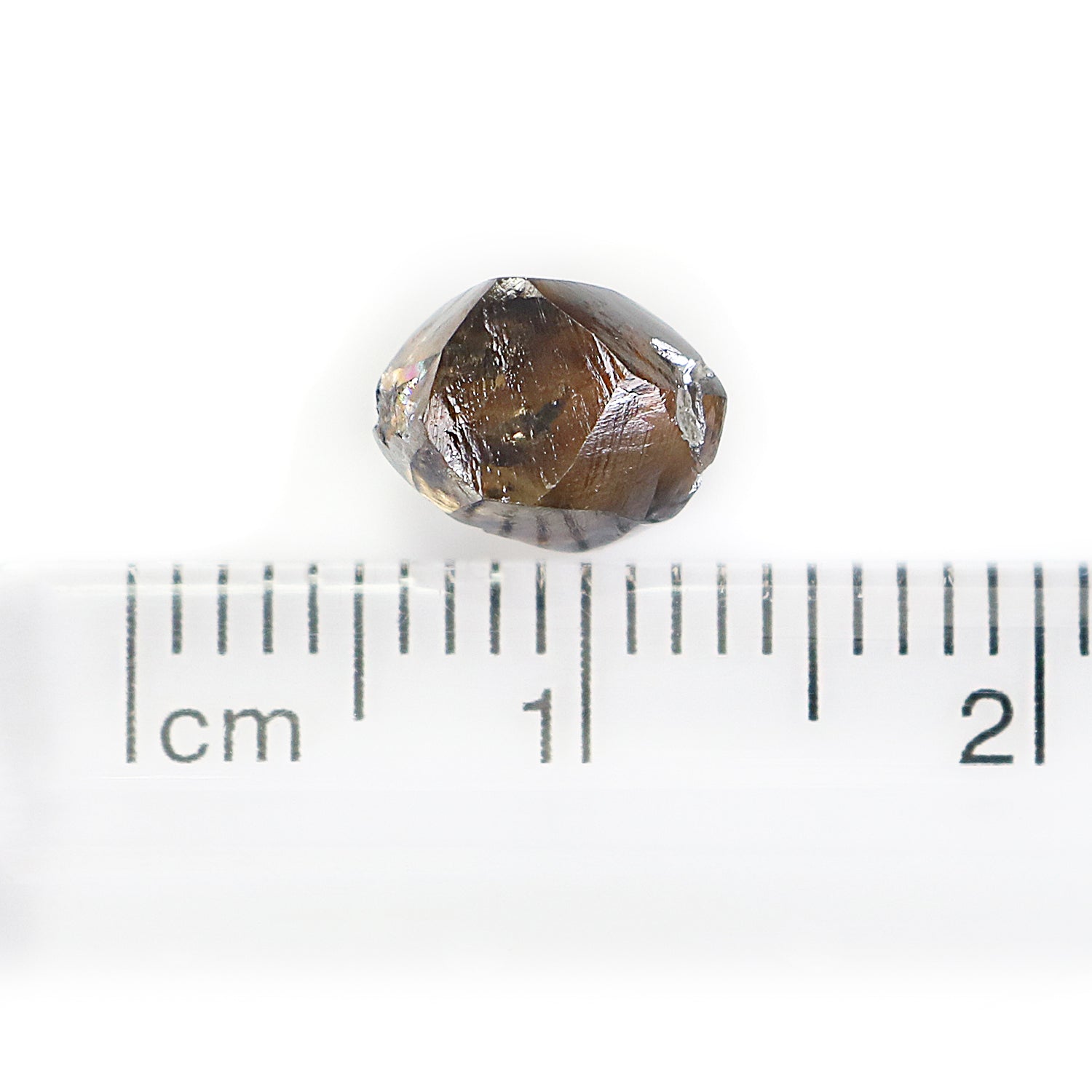 2.14 CT Natural Loose Rough Shape Diamond Brown Color Rough Cut Diamond 6.80 MM Natural Brown Diamond Rough Irregular Cut Diamond KR1329