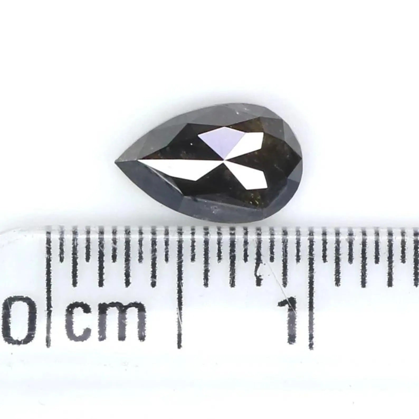 0.76 CT Natural Loose Pear Shape Diamond Brown Color Pear Cut Diamond 7.20 MM Natural Loose Diamond Brown Color Pear Rose Cut Diamond NQ2025